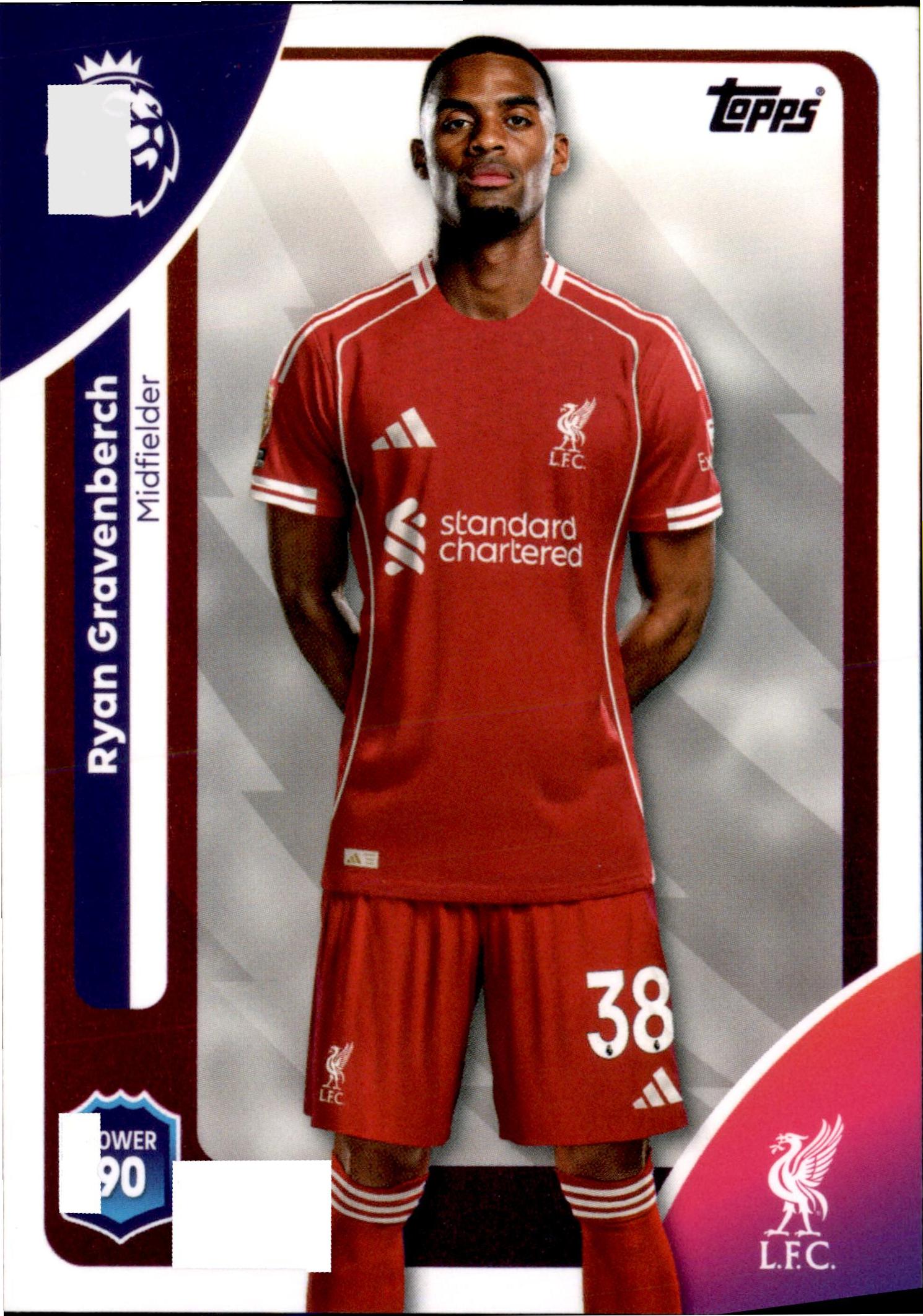 Ryan Gravenberch #169 – Topps Premier League 2025/26