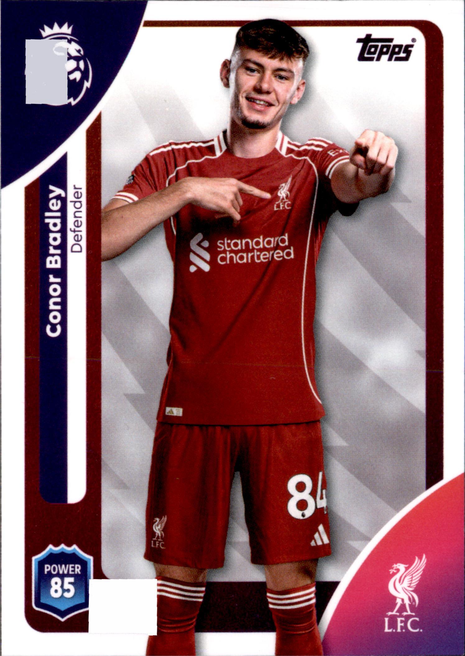 Conor Bradley #168 – Topps Premier League 2025/26
