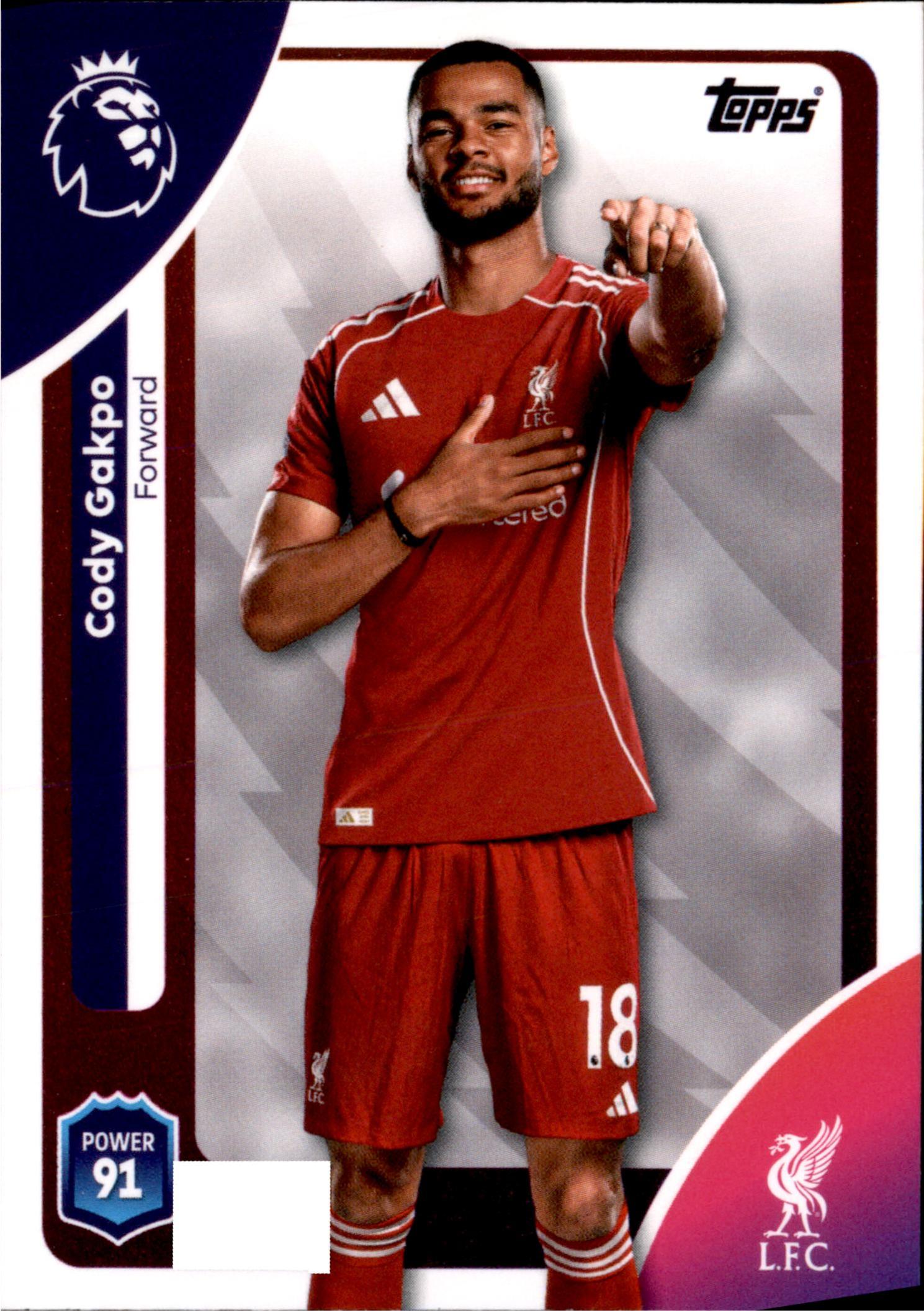 Cody Gakpo #175 – Topps Premier League 2025/26