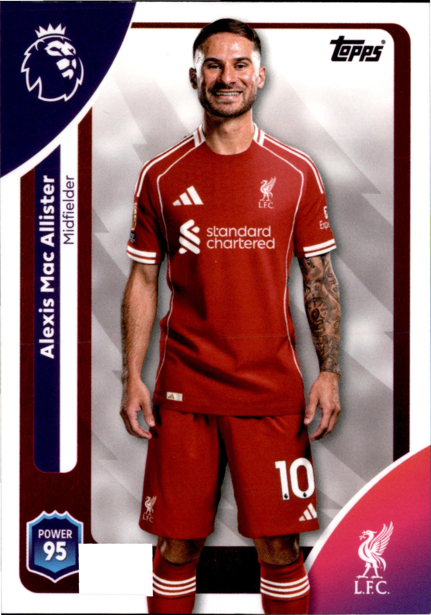 Alexis Mac Allister #170 – Topps Premier League 2025/26