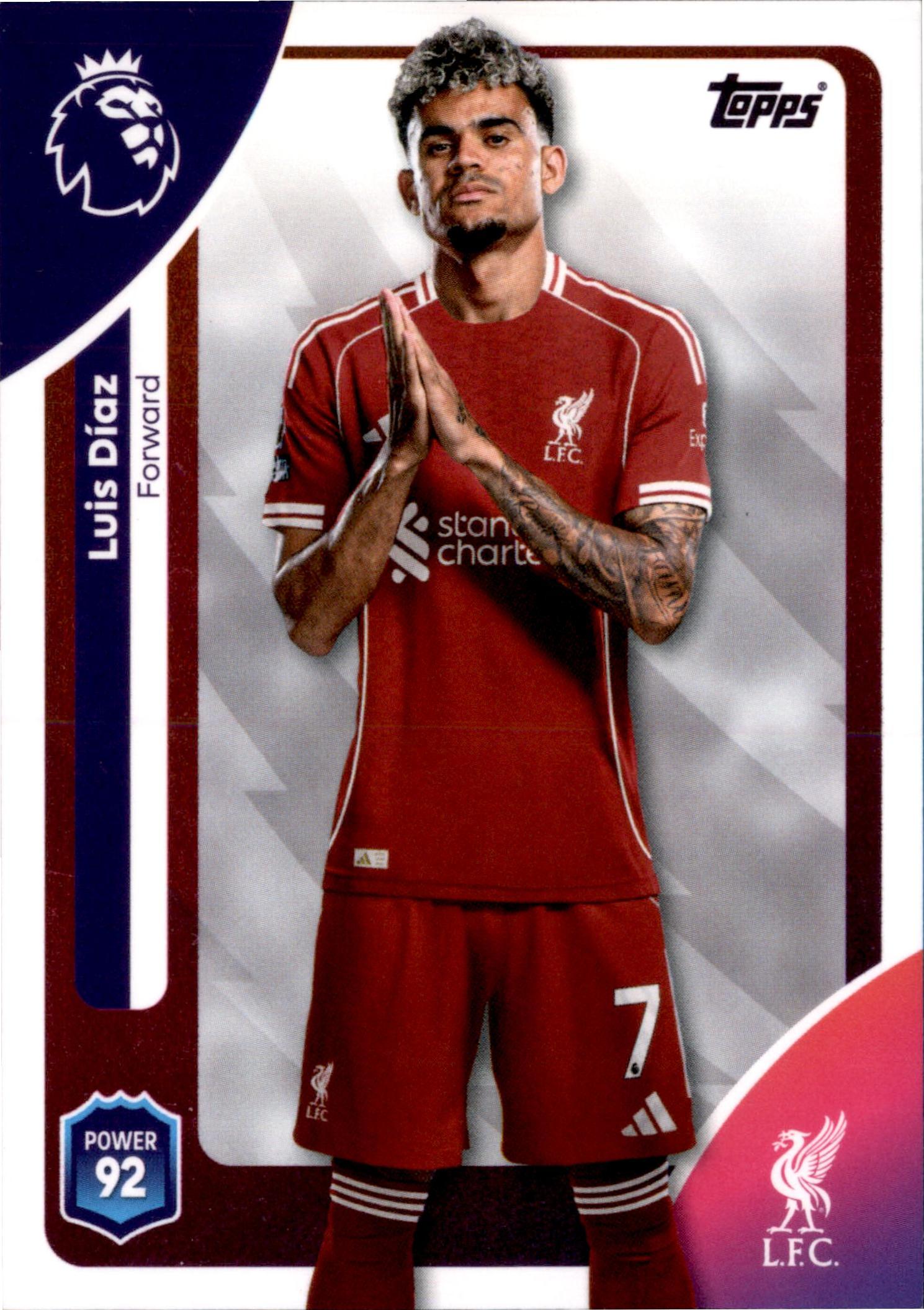 Luis Díaz #173 – Topps Premier League 2025/26