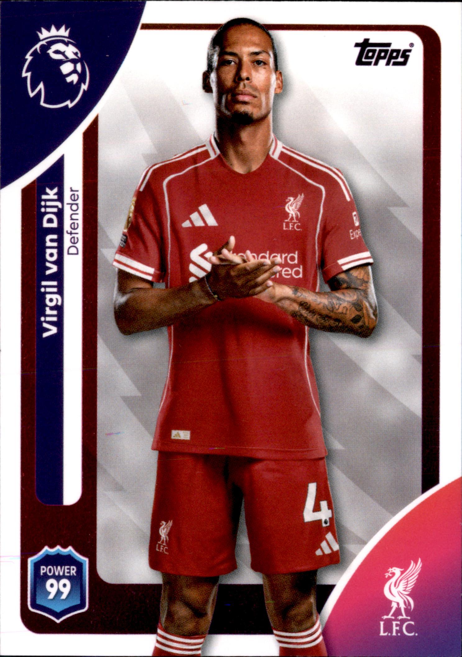 Virgil van Dijk #165 – Topps Premier League 2025/26
