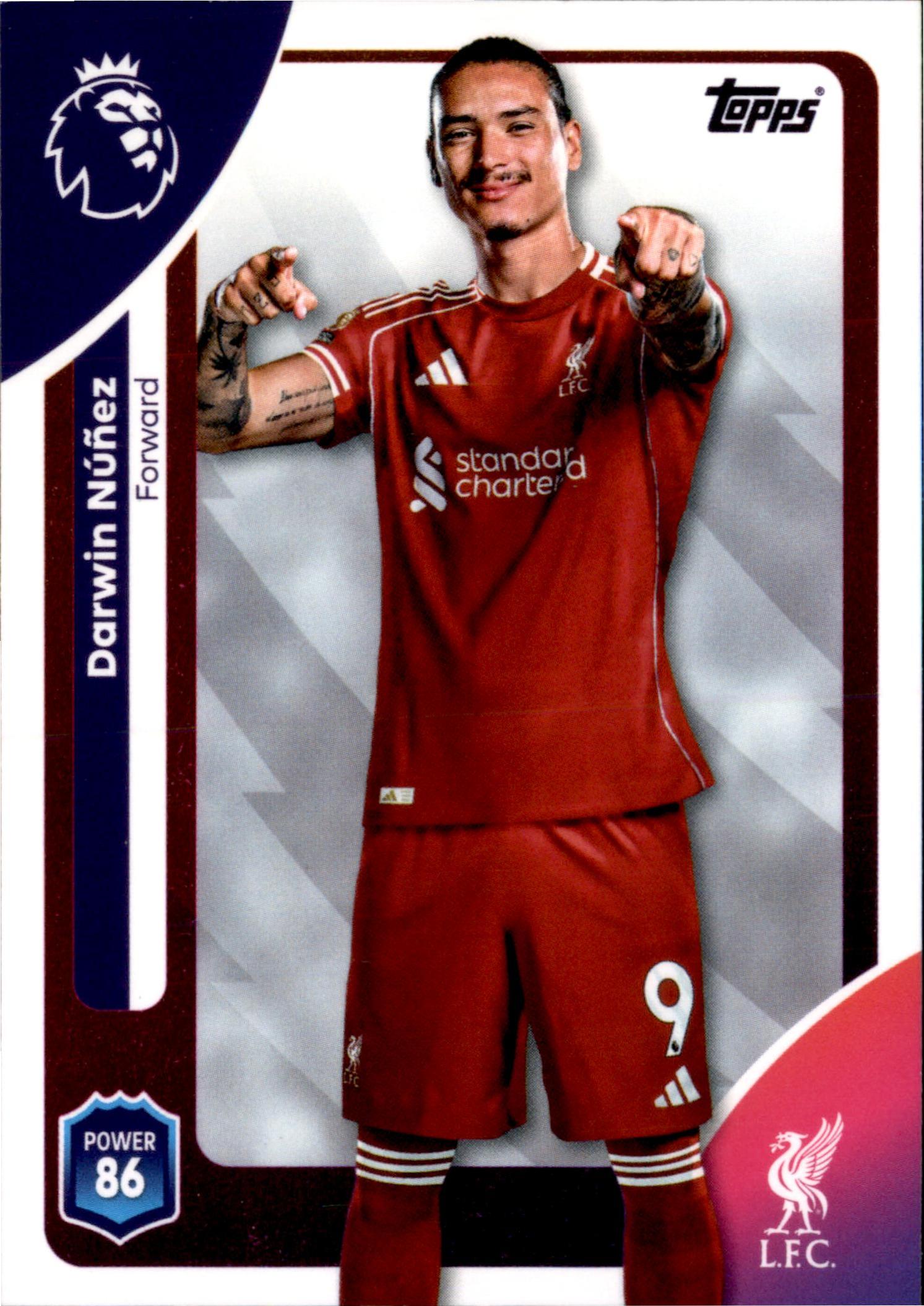 Darwin Núñez #177 – Topps Premier League 2025/26