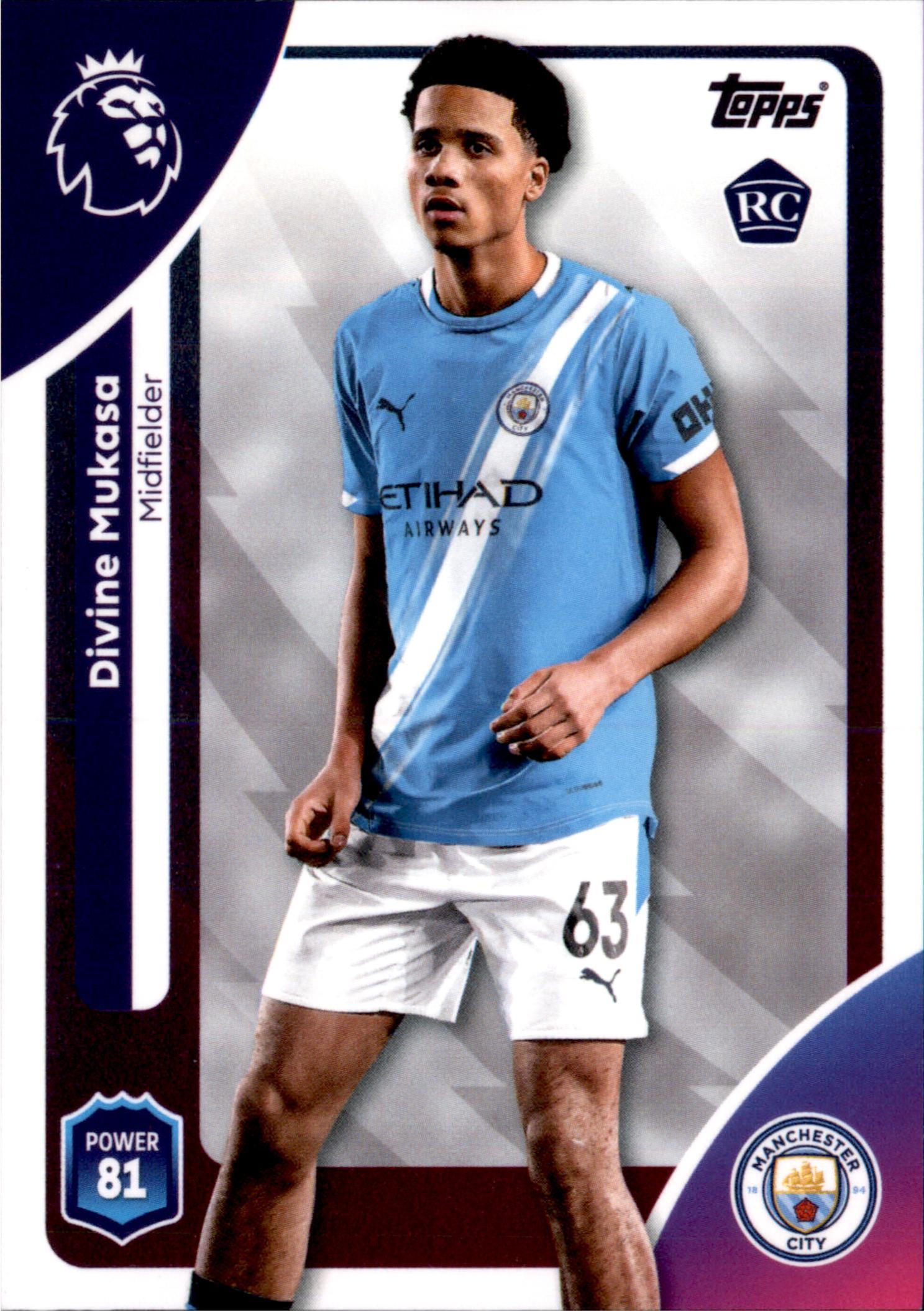 Divine Mukasa #186 – Topps Premier League 2025/26
