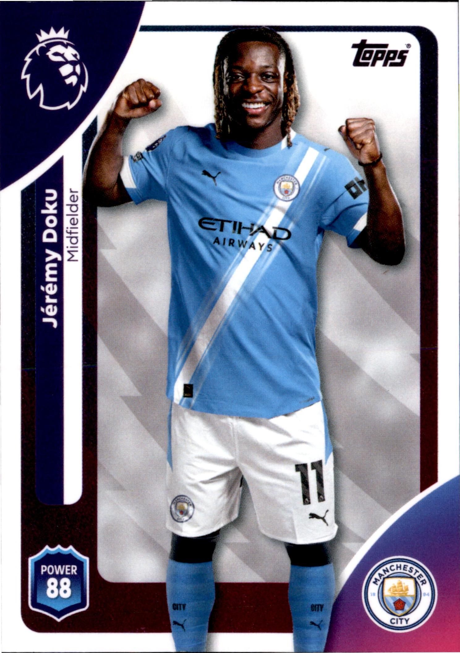 Jérémy Doku #189 – Topps Premier League 2025/26