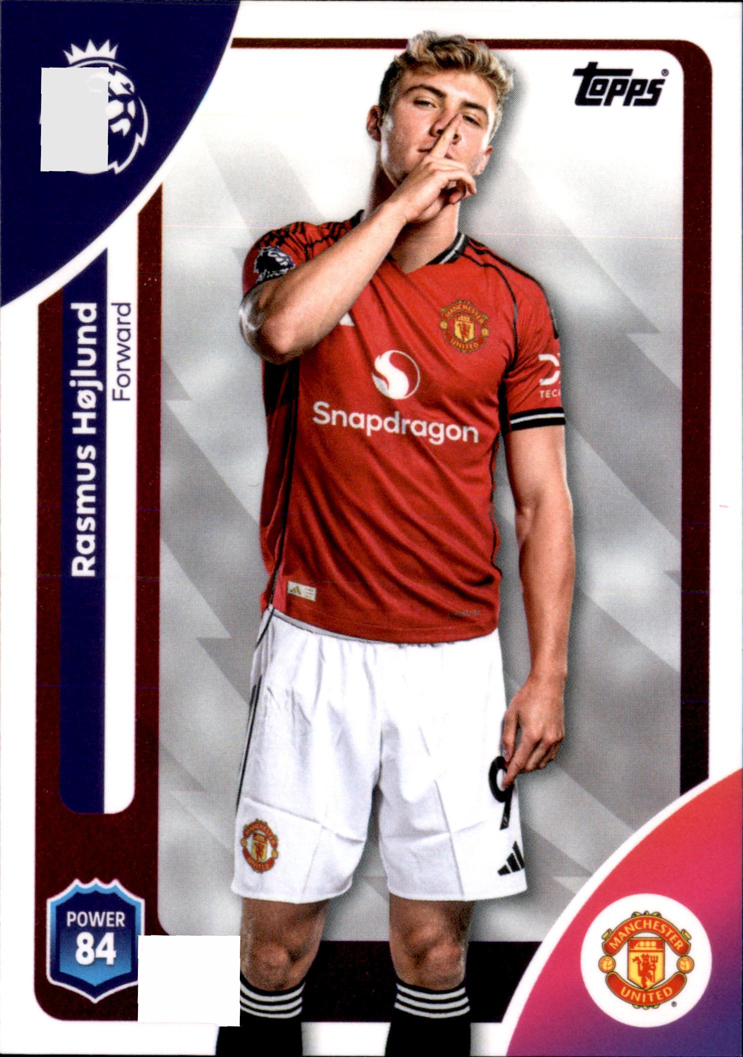 Rasmus Højlund #213 – Topps Premier League 2025/26