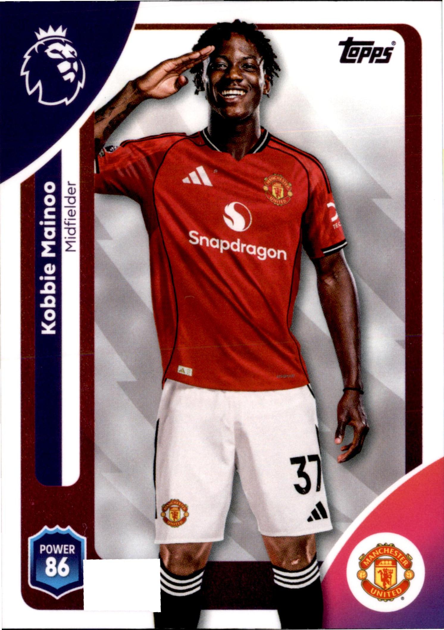 Kobbie Mainoo #206 – Topps Premier League 2025/26