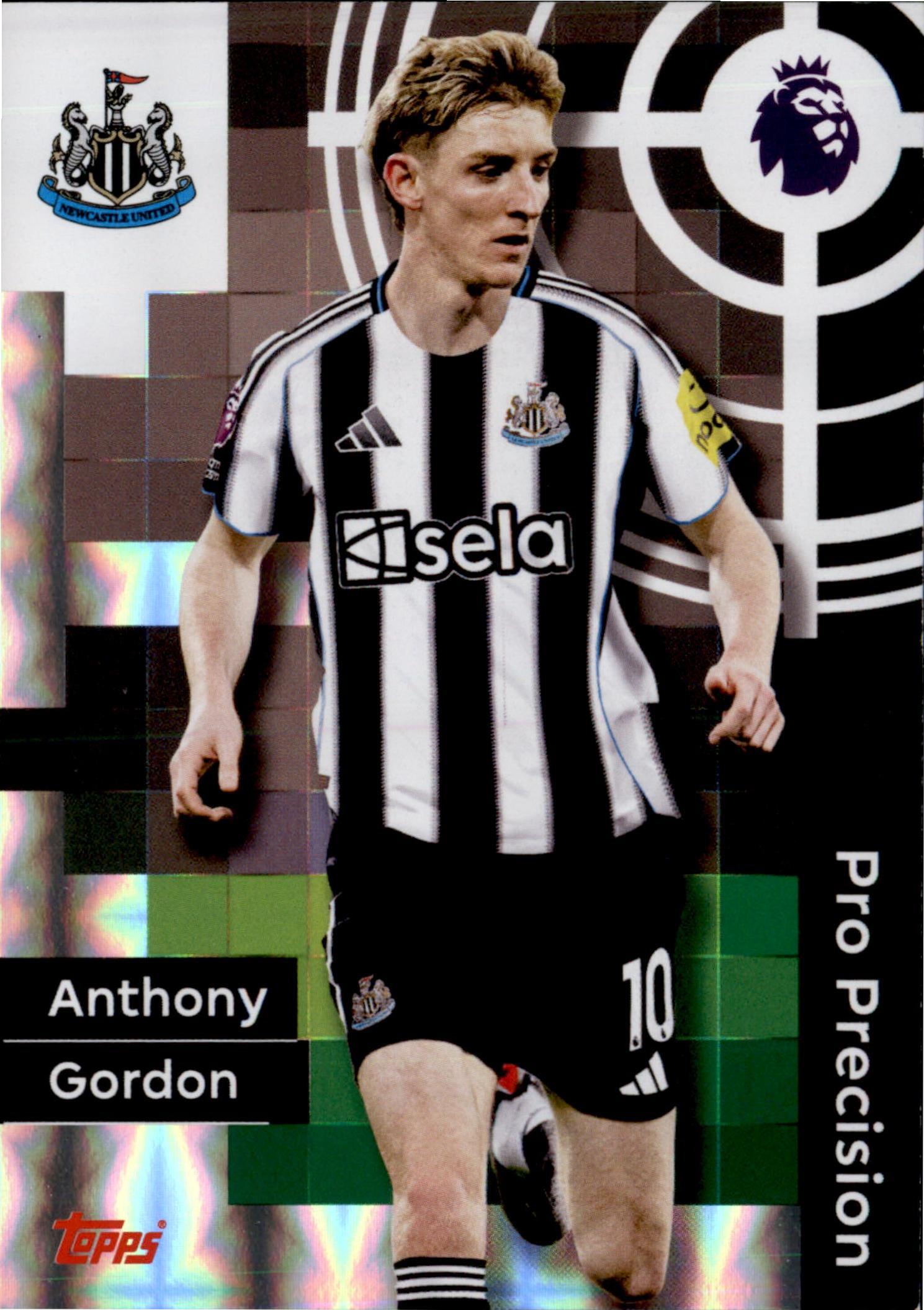 Anthony Gordon #414 – Topps Premier League 2025/26