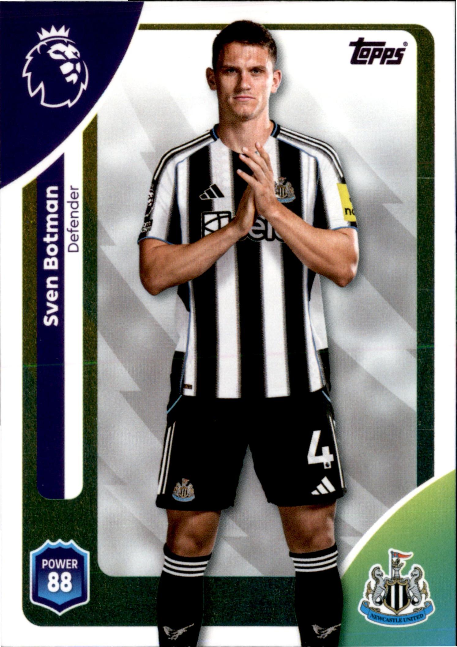 Sven Botman #220 – Topps Premier League 2025/26
