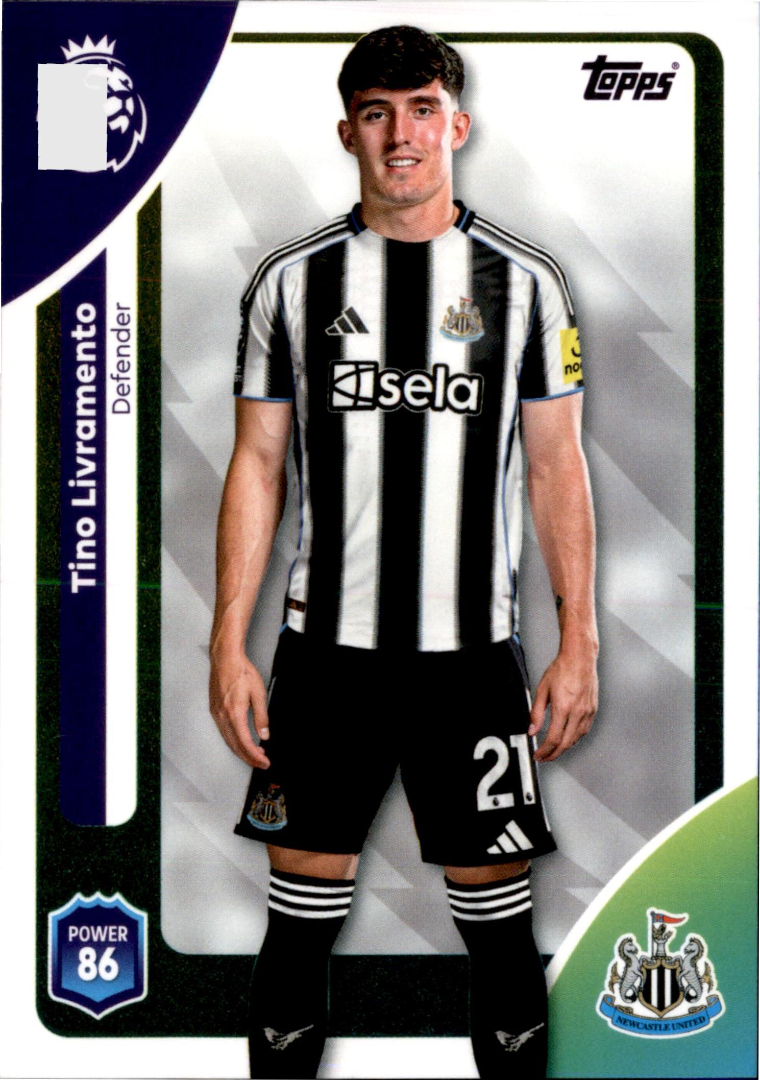 Tino Livramento #222 – Topps Premier League 2025/26