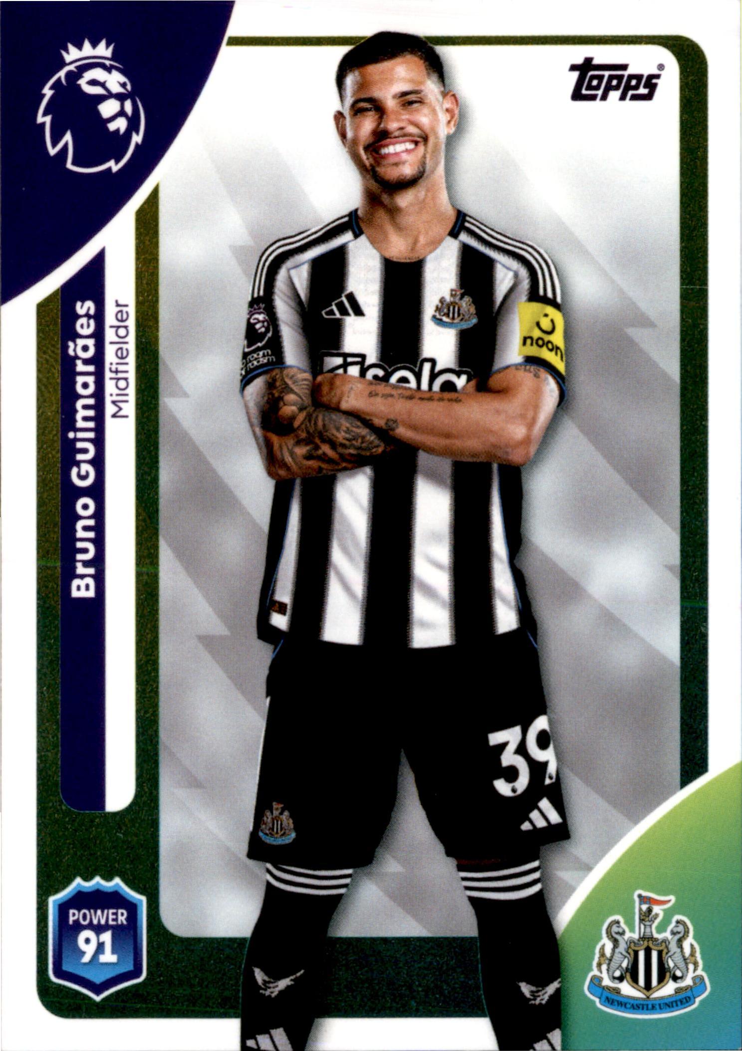 Bruno Guimarães #227 – Topps Premier League 2025/26