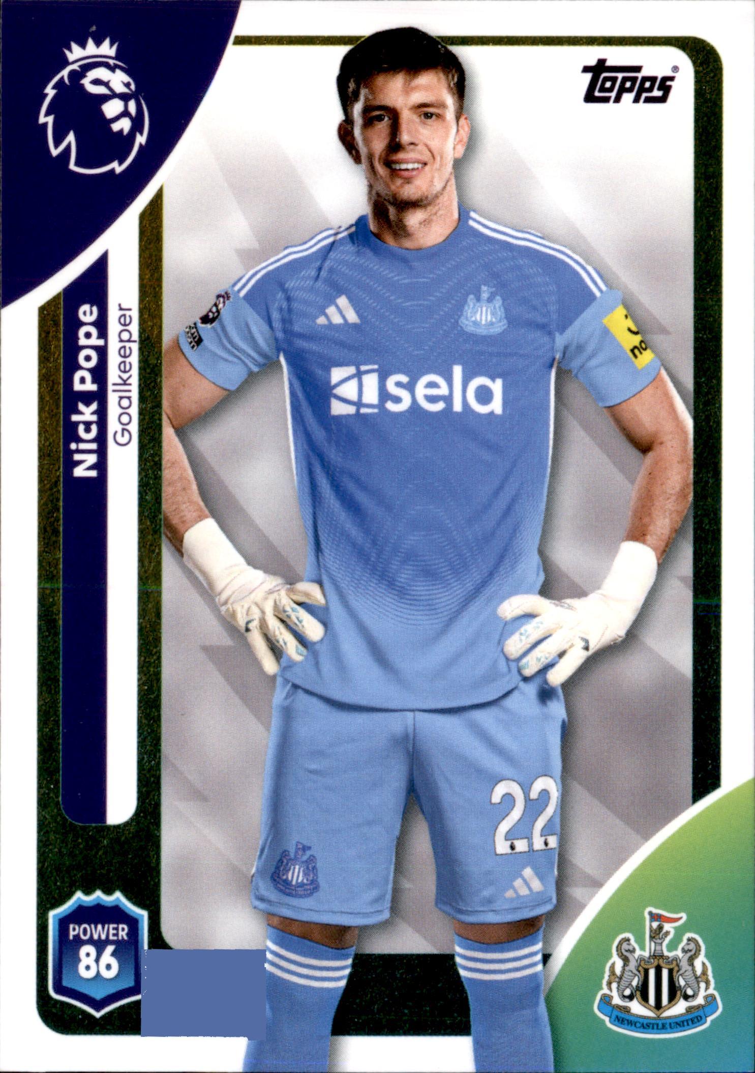 Nick Pope #218 – Topps Premier League 2025/26