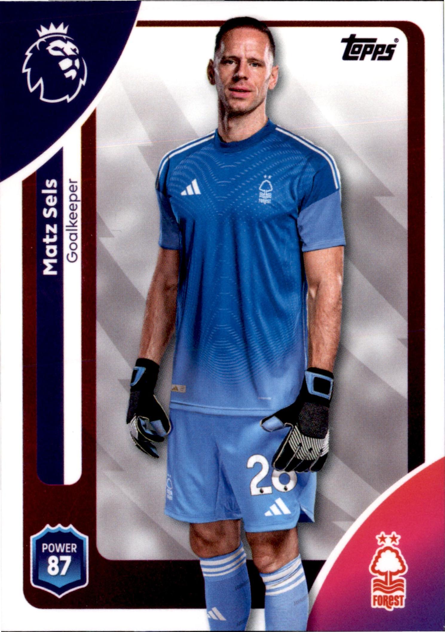 Matz Sels #236 – Topps Premier League 2025/26