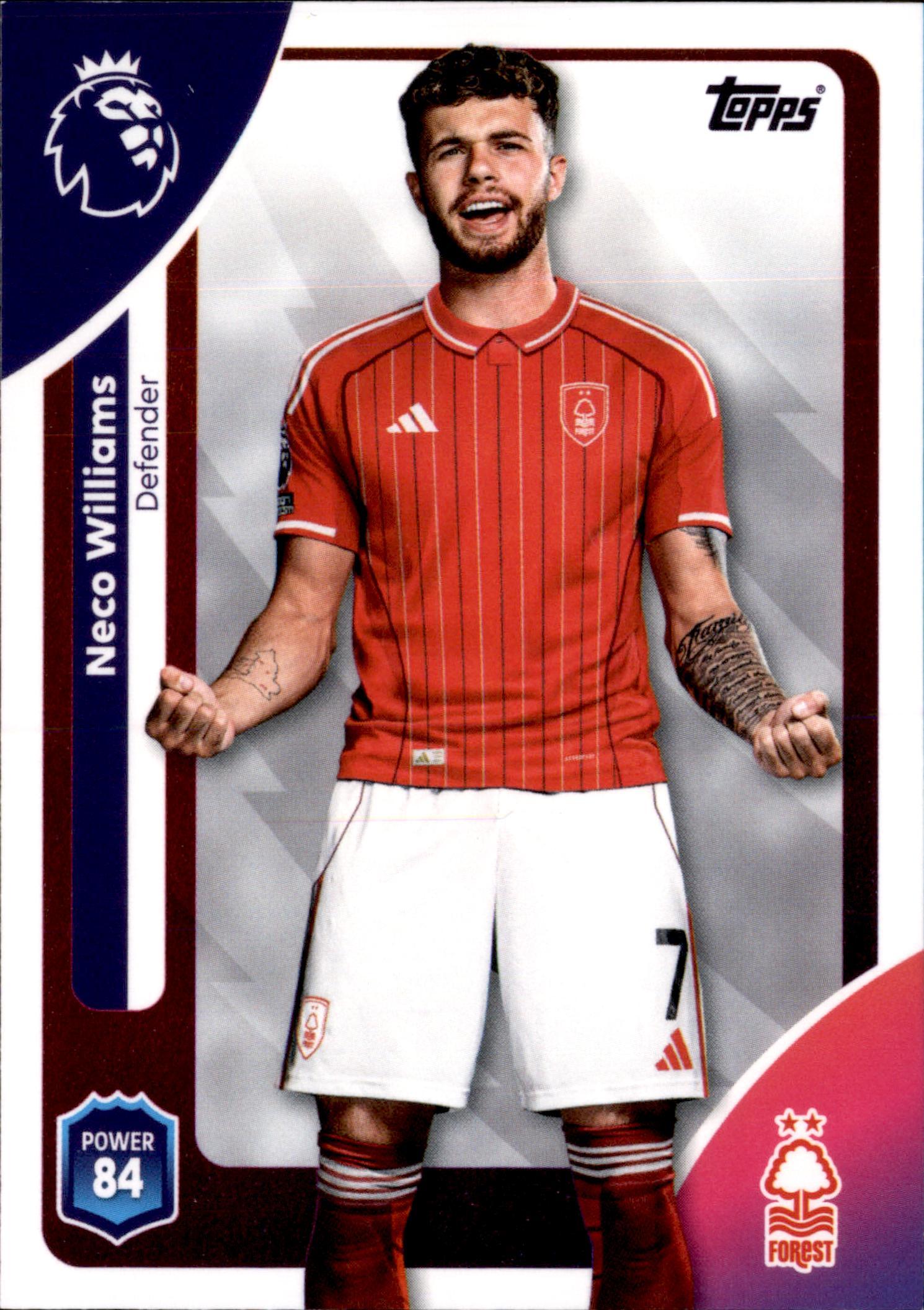 Neco Williams #240 – Topps Premier League 2025/26