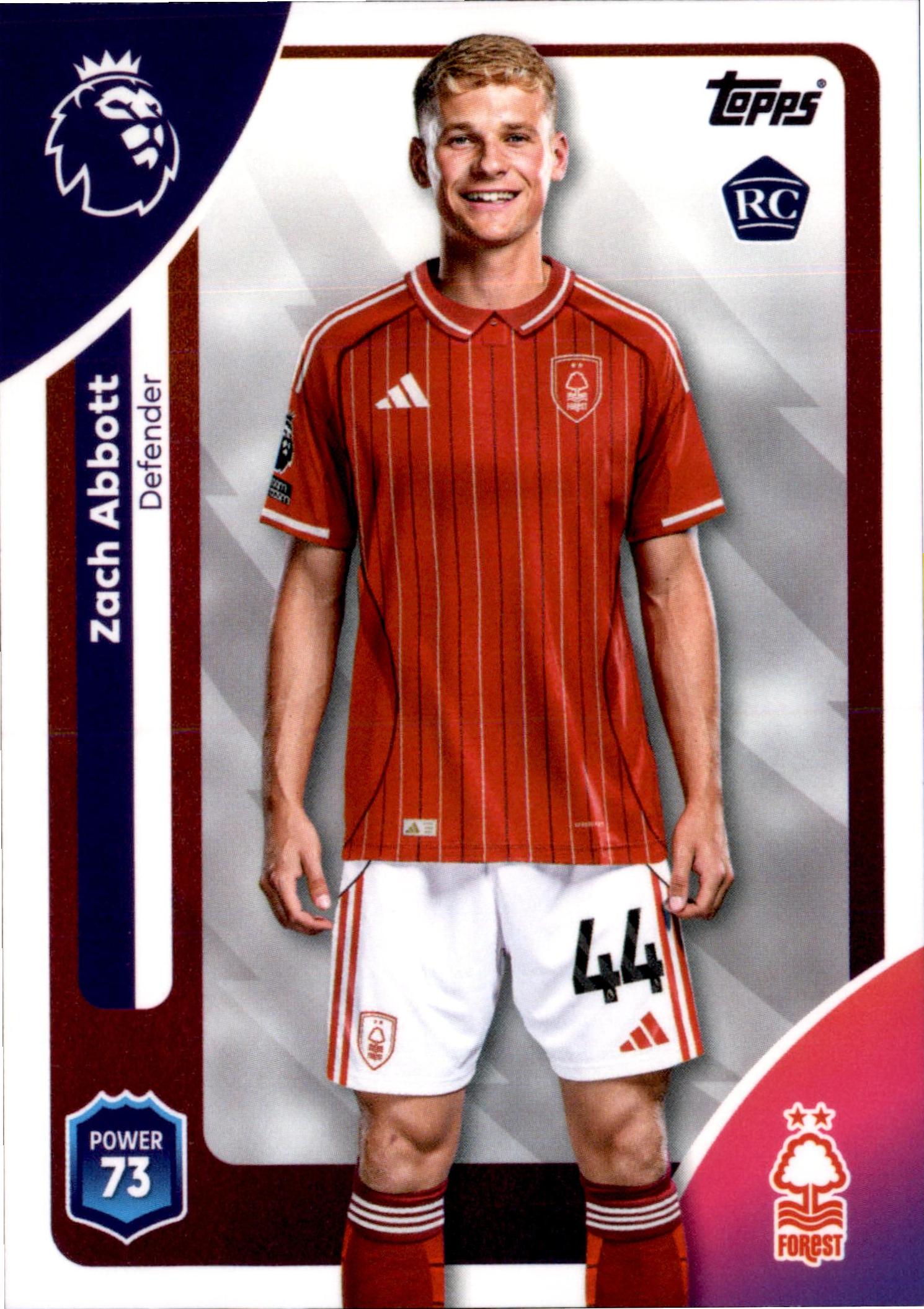 Zach Abbott #241 – Topps Premier League 2025/26