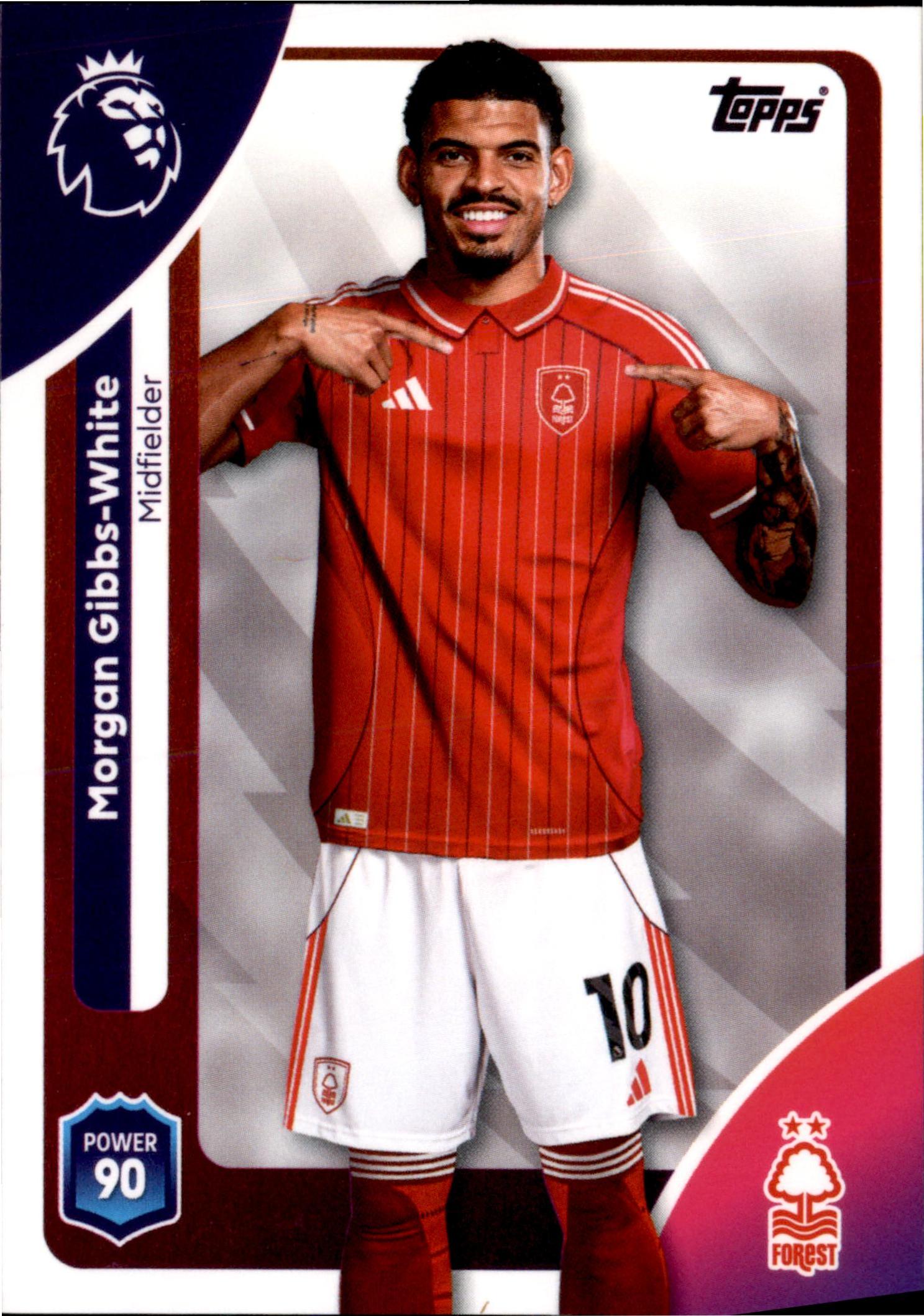 Morgan Gibbs-White #245 – Topps Premier League 2025/26