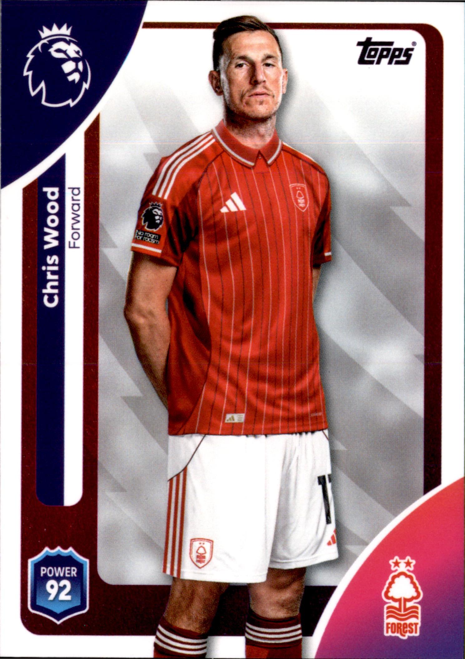 Chris Wood #249 – Topps Premier League 2025/26