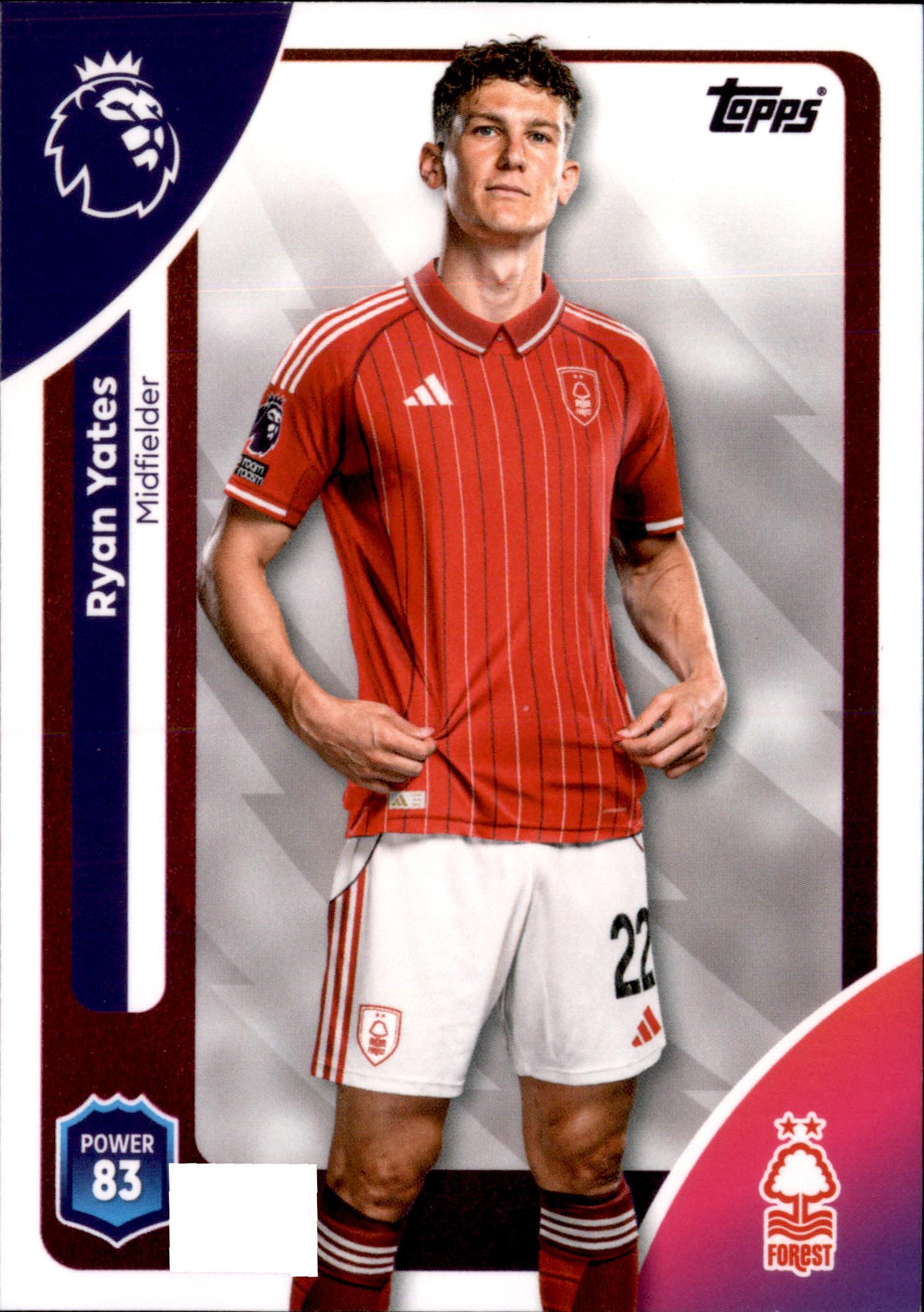 Ryan Yates #242 – Topps Premier League 2025/26