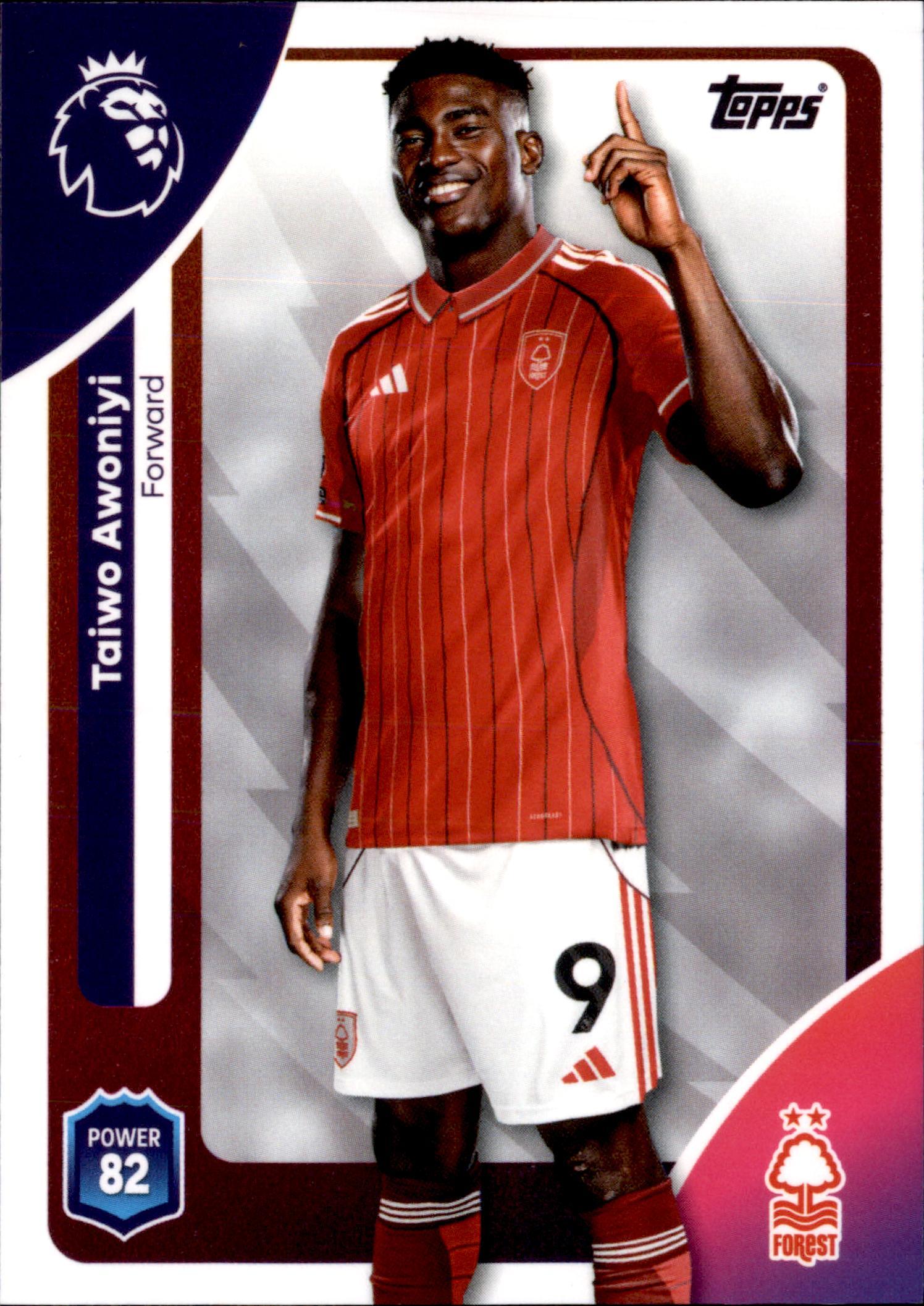 Taiwo Awoniyi #248 – Topps Premier League 2025/26