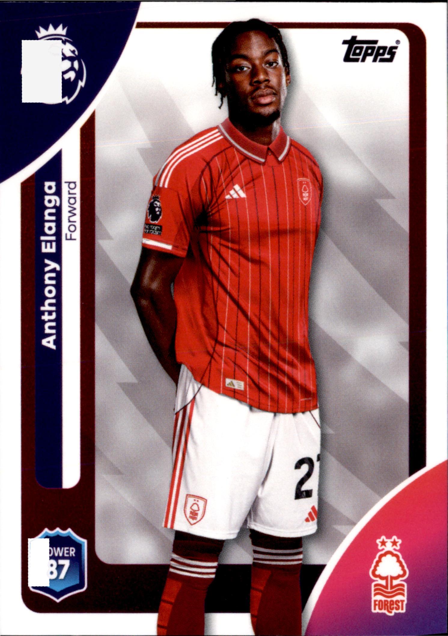 Anthony Elanga #247 – Topps Premier League 2025/26