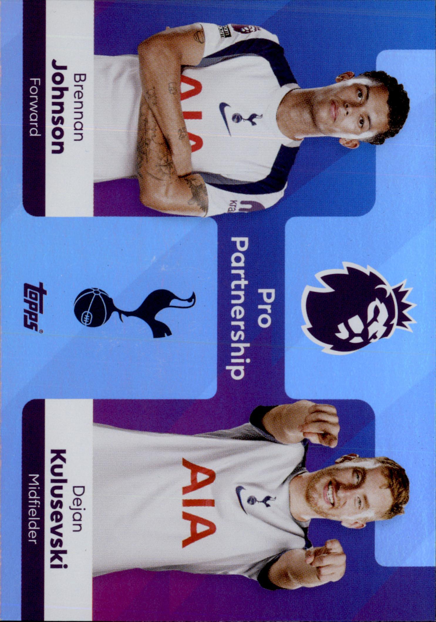 Brennan Johnson/Dejan Kulusevski #376 – Topps Premier League 2025/26