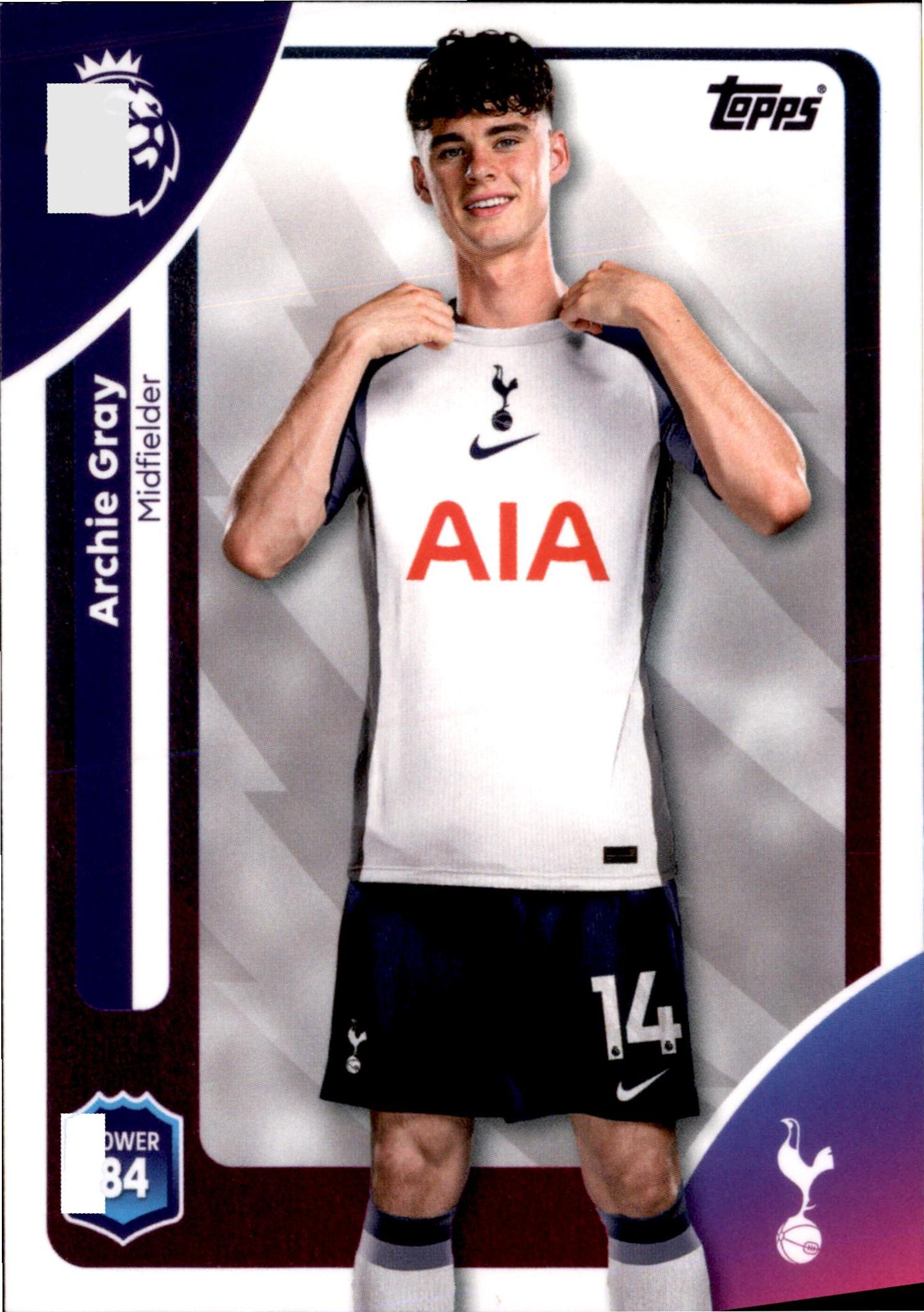 Archie Gray #259 – Topps Premier League 2025/26