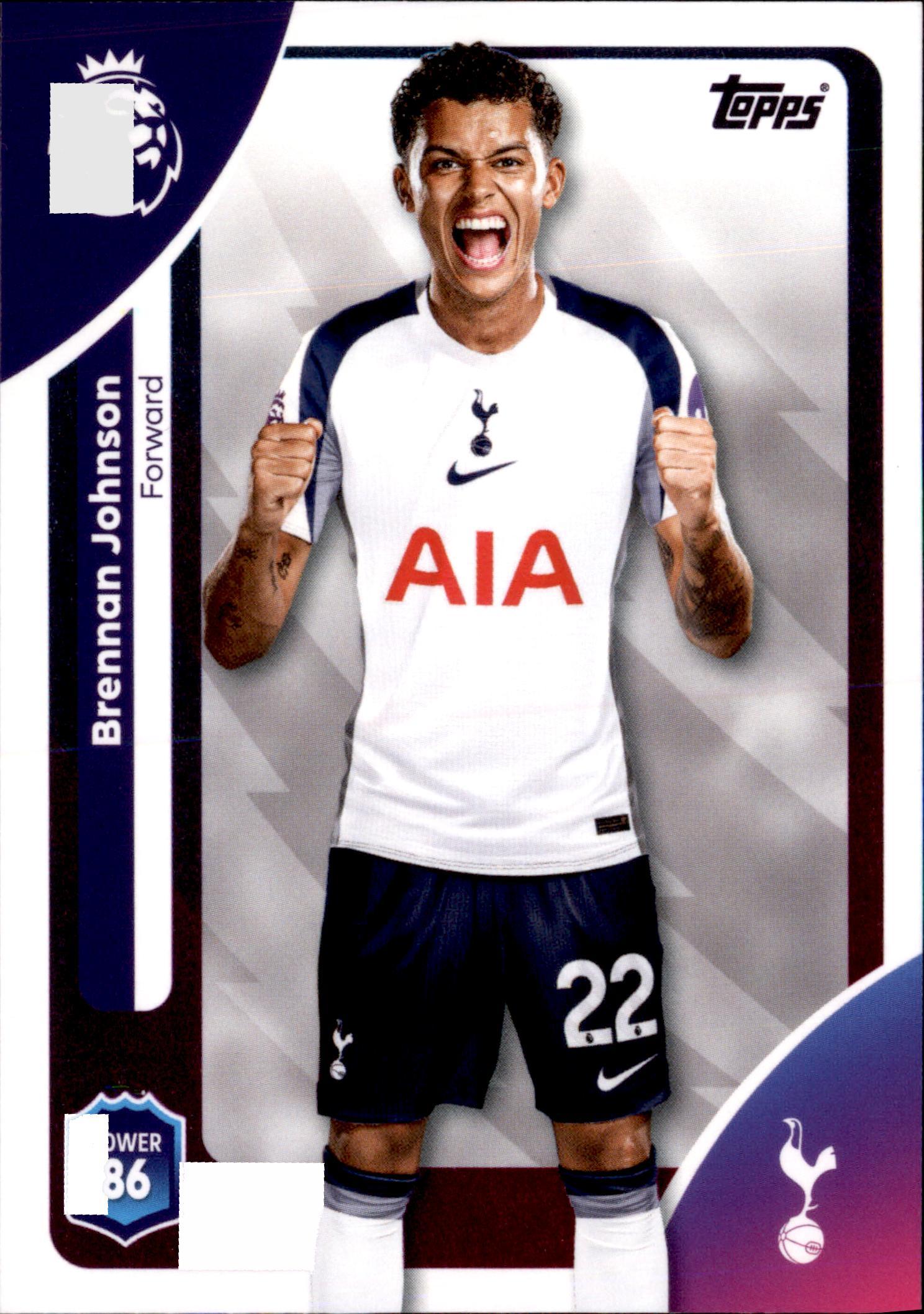 Brennan Johnson #265 – Topps Premier League 2025/26