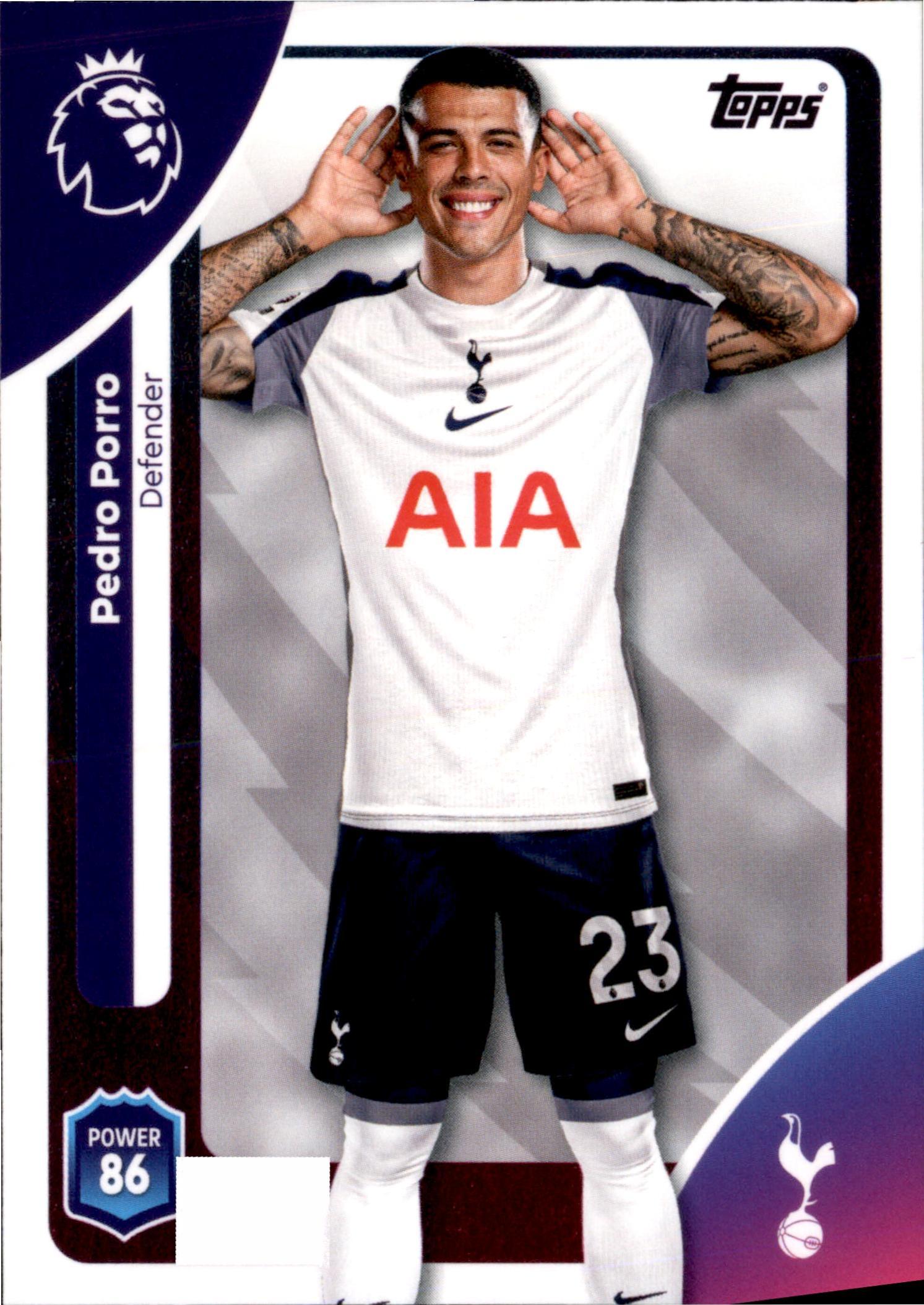 Pedro Porro #255 – Topps Premier League 2025/26