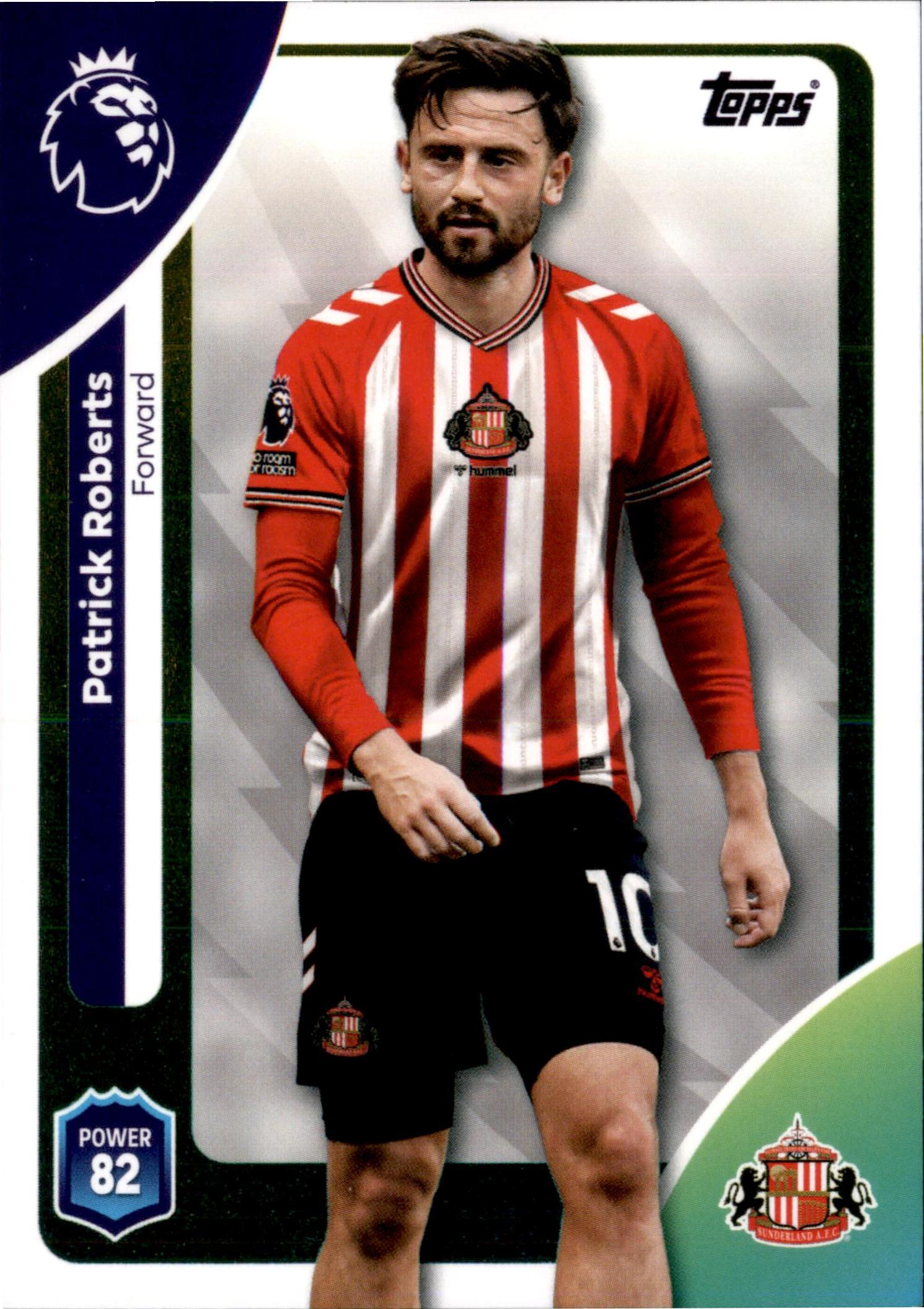 Patrick Roberts #355 – Topps Premier League 2025/26