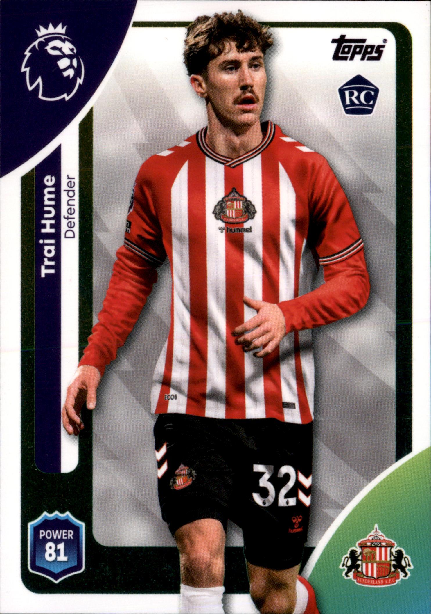 Trai Hume #345 – Topps Premier League 2025/26