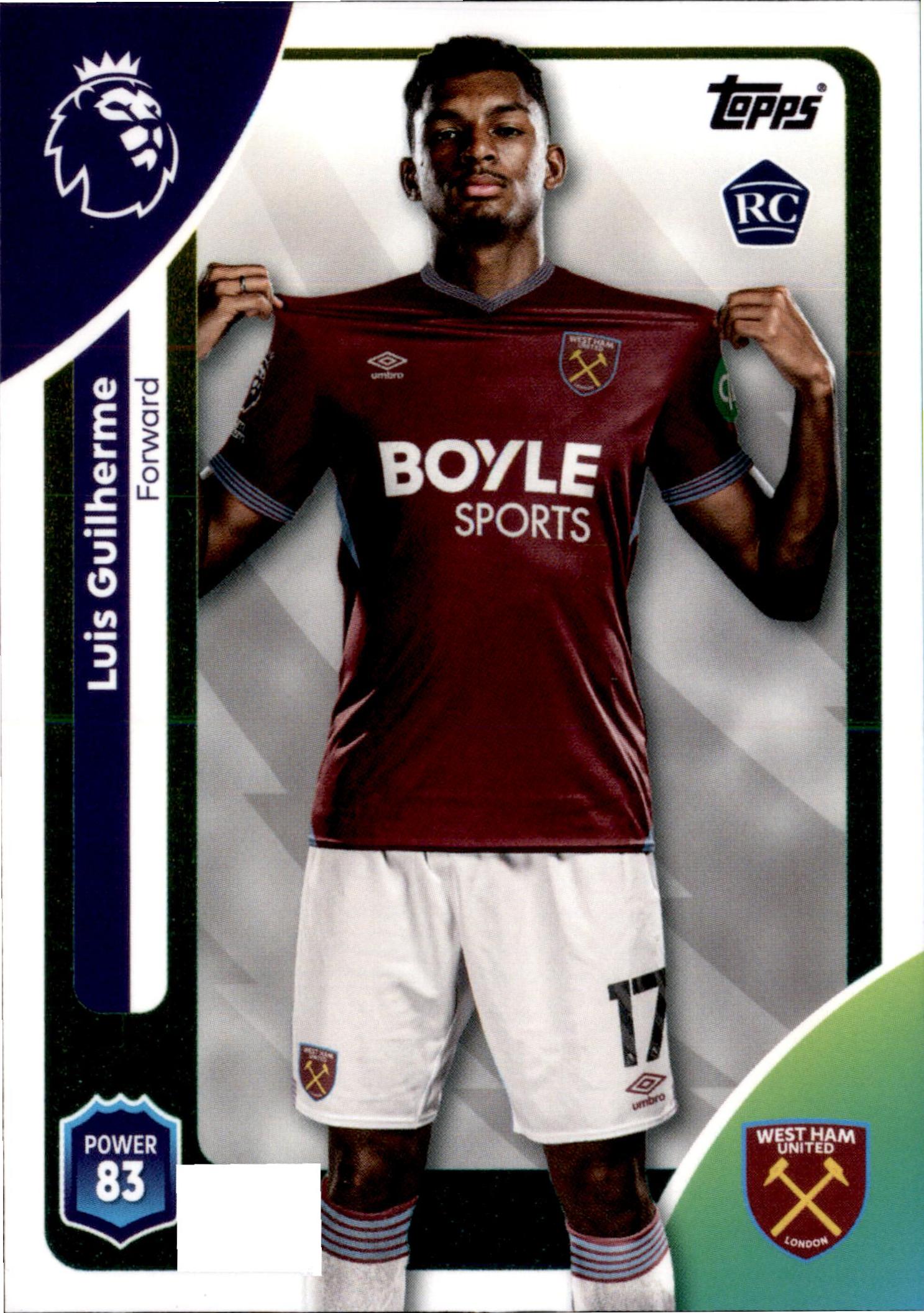 Luis Guilherme #285 – Topps Premier League 2025/26
