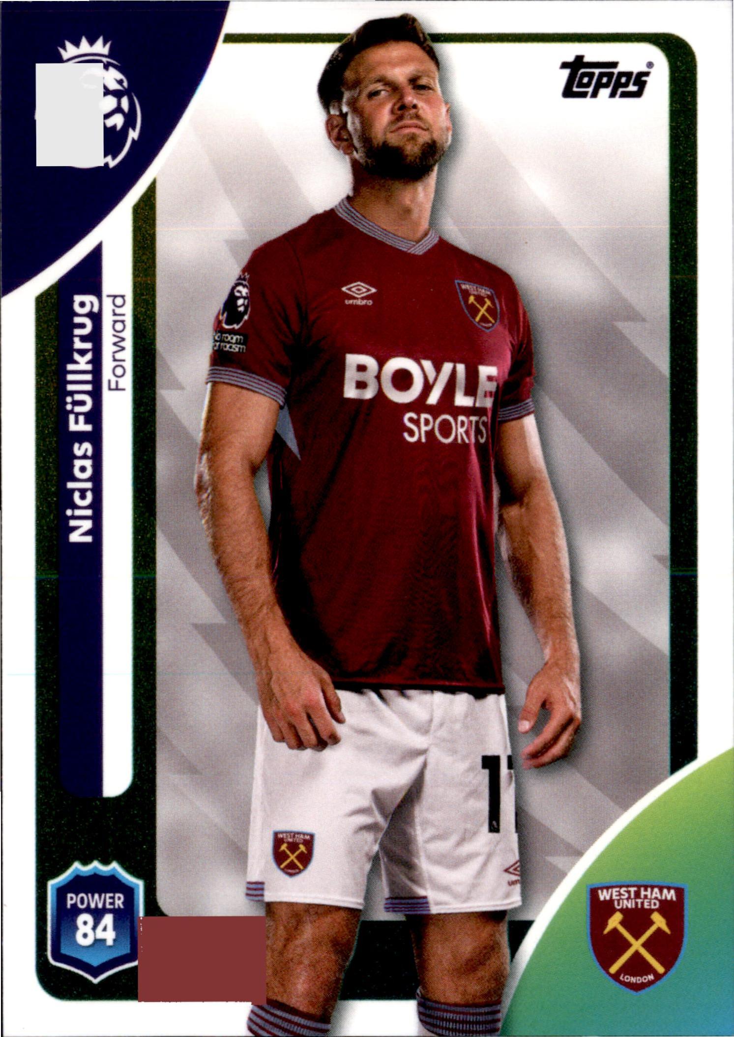 Niclas Füllkrug #282 – Topps Premier League 2025/26