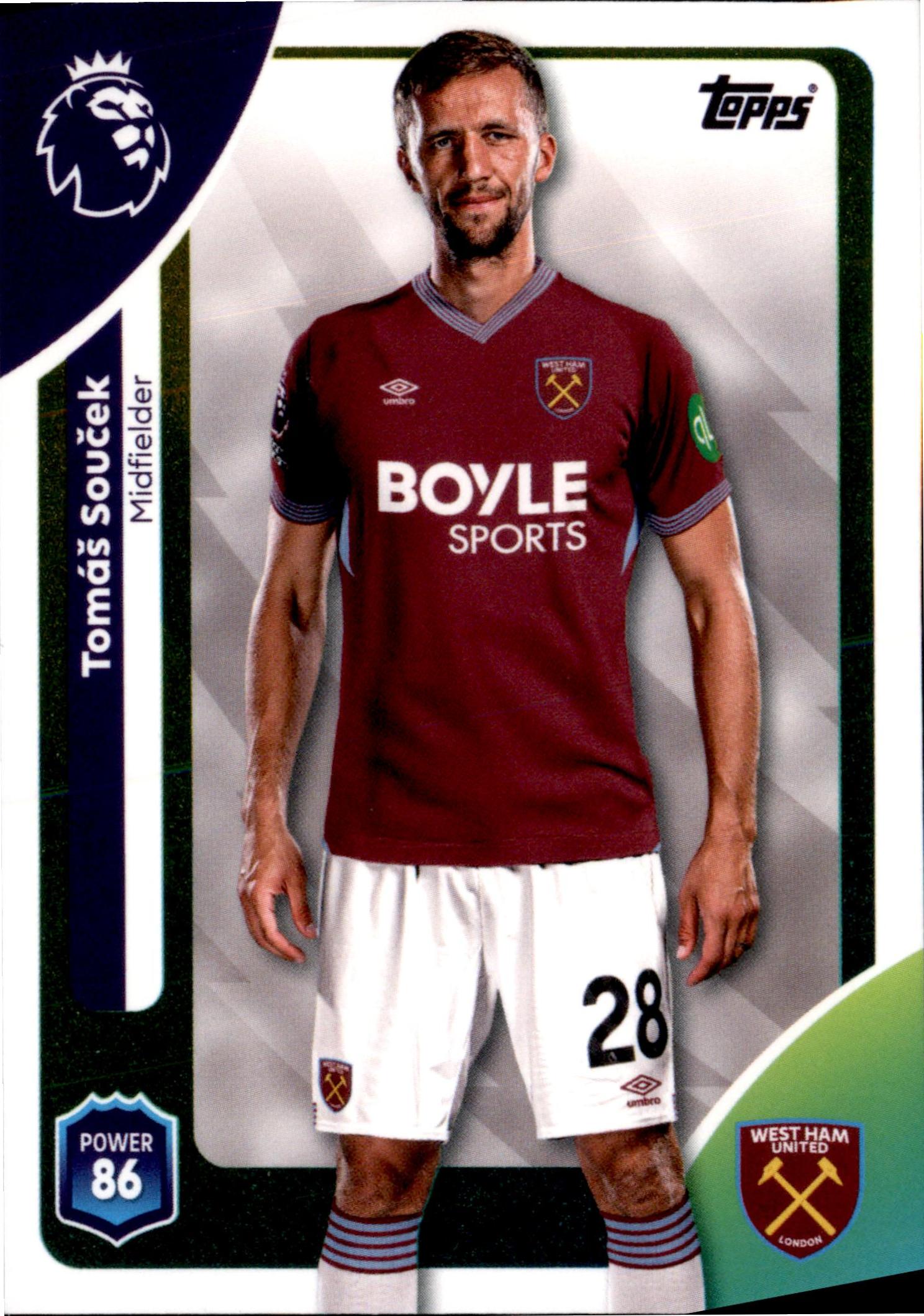 Tomáš Sou?ek #278 – Topps Premier League 2025/26
