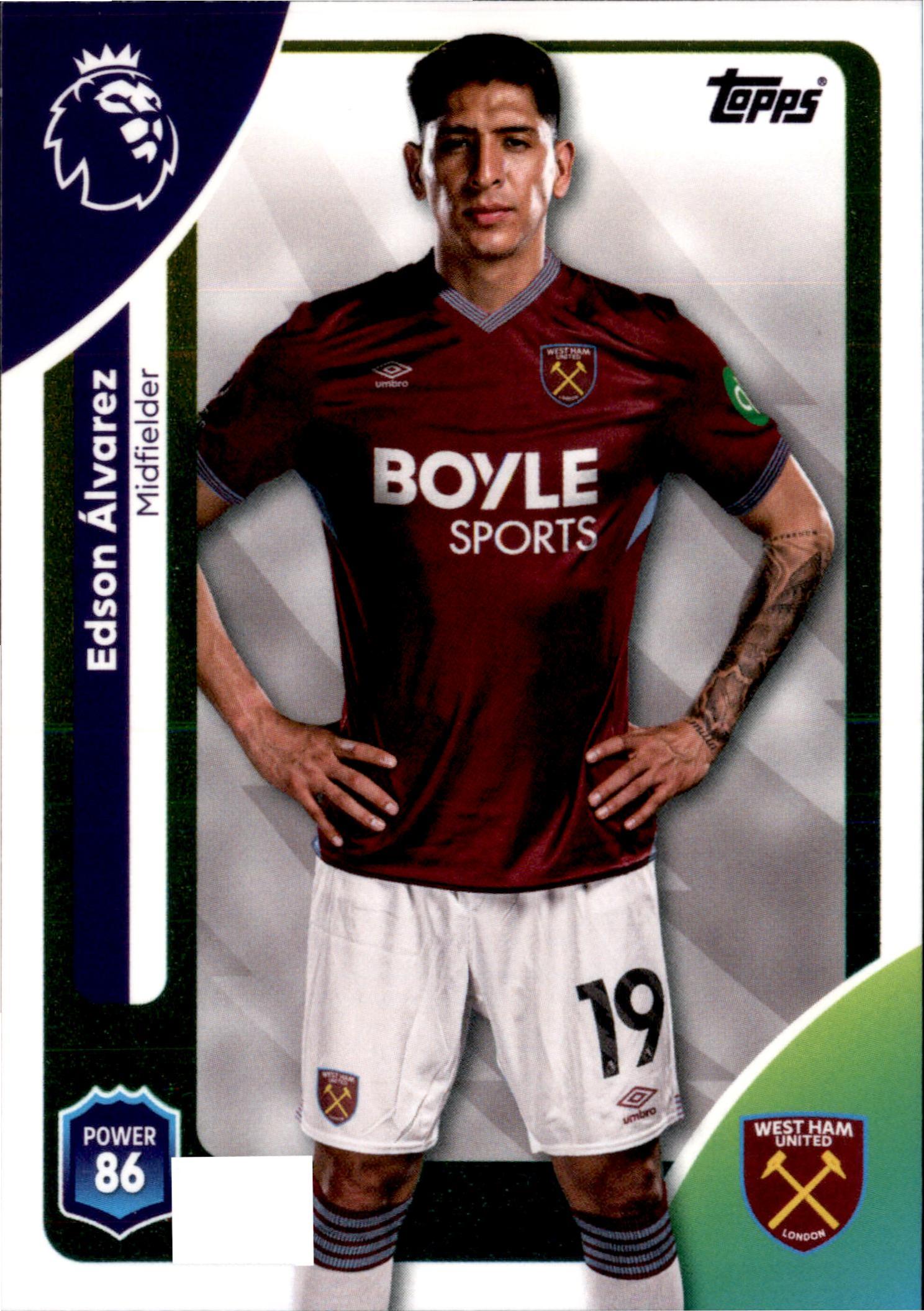 Edson Álvarez #279 – Topps Premier League 2025/26