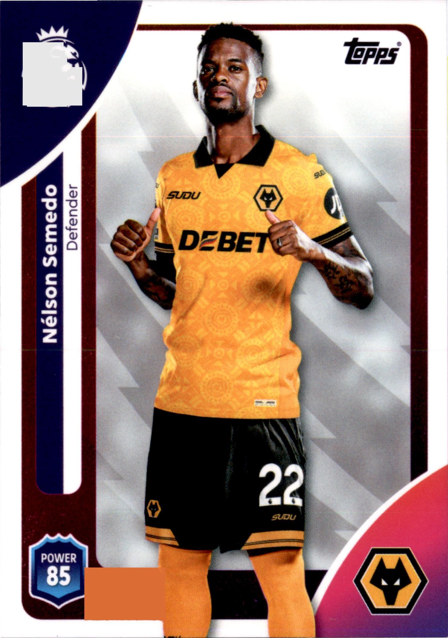 Nélson Semedo #291 – Topps Premier League 2025/26