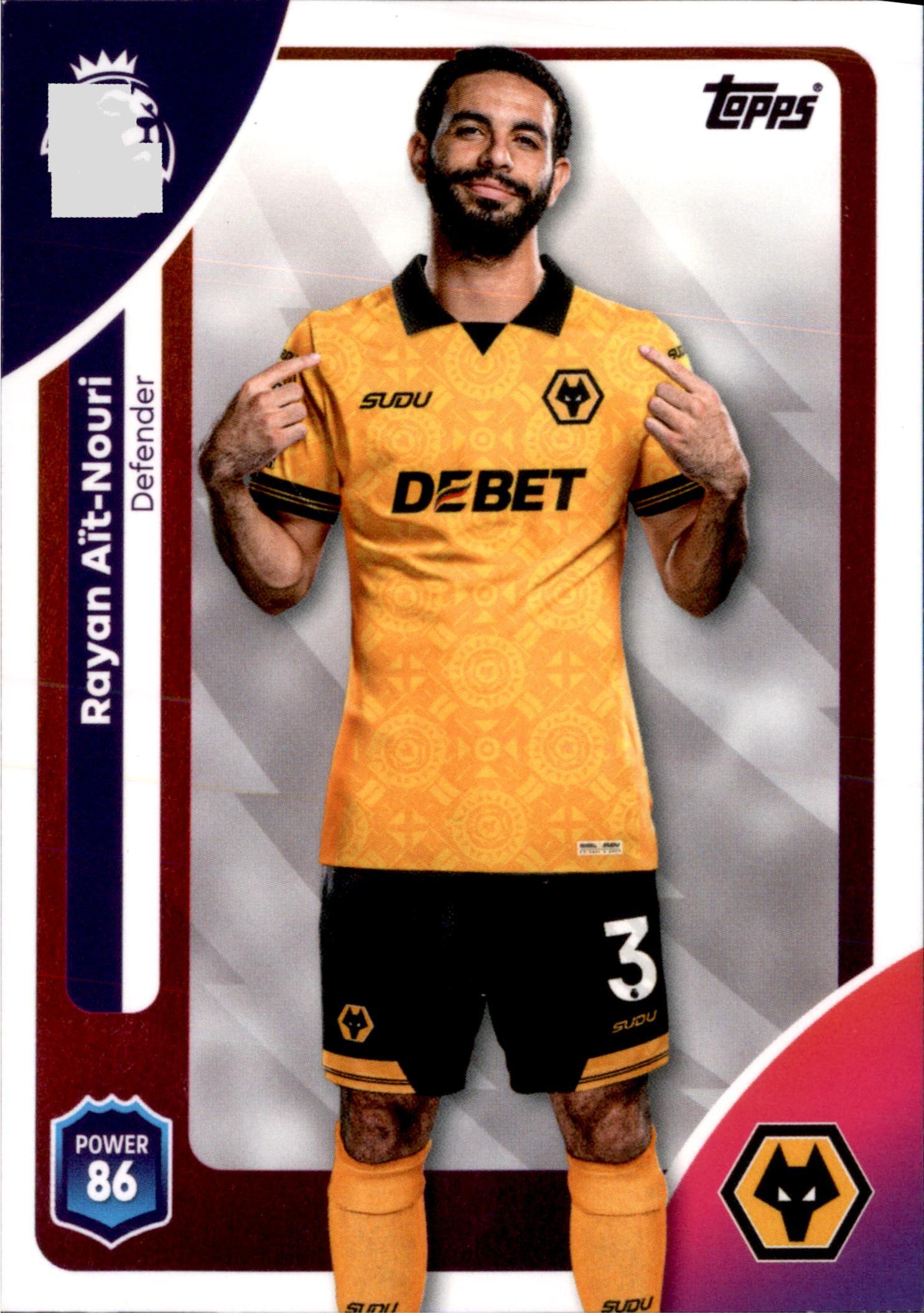 Rayan Aït-Nouri #295 – Topps Premier League 2025/26