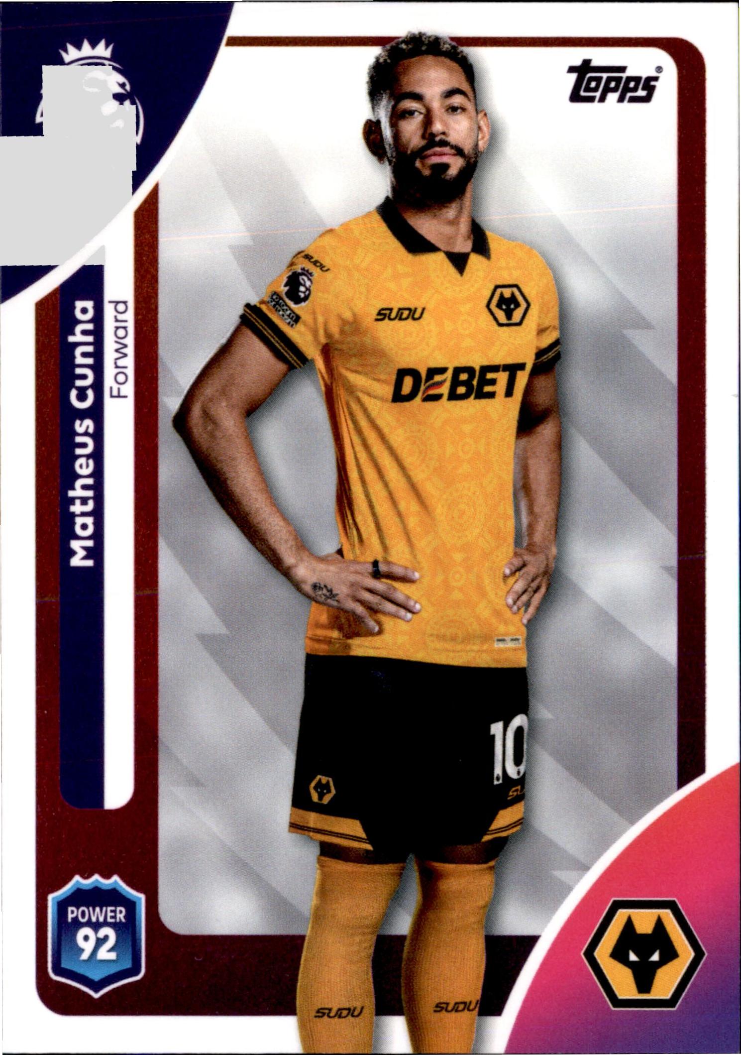 Matheus Cunha #303 – Topps Premier League 2025/26