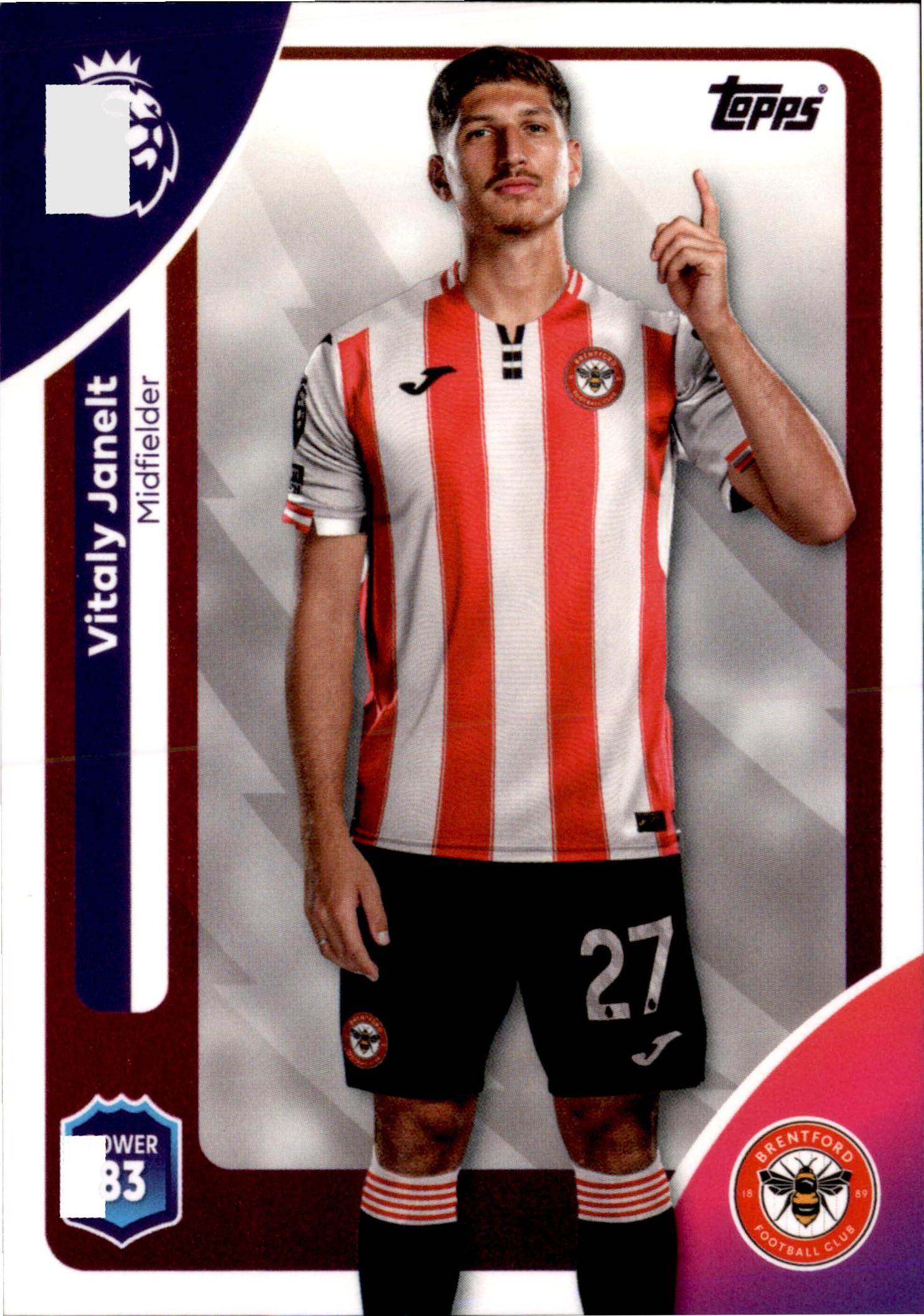 Vitaly Janelt #62 – Topps Premier League 2025/26