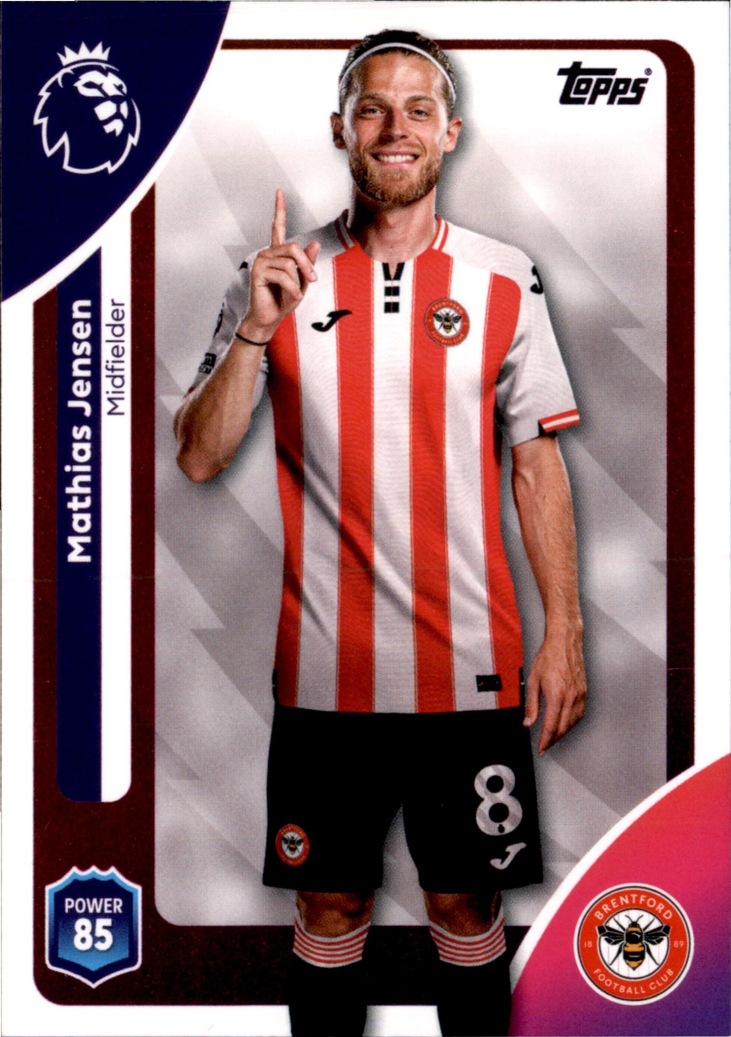 Mathias Jensen #61 – Topps Premier League 2025/26