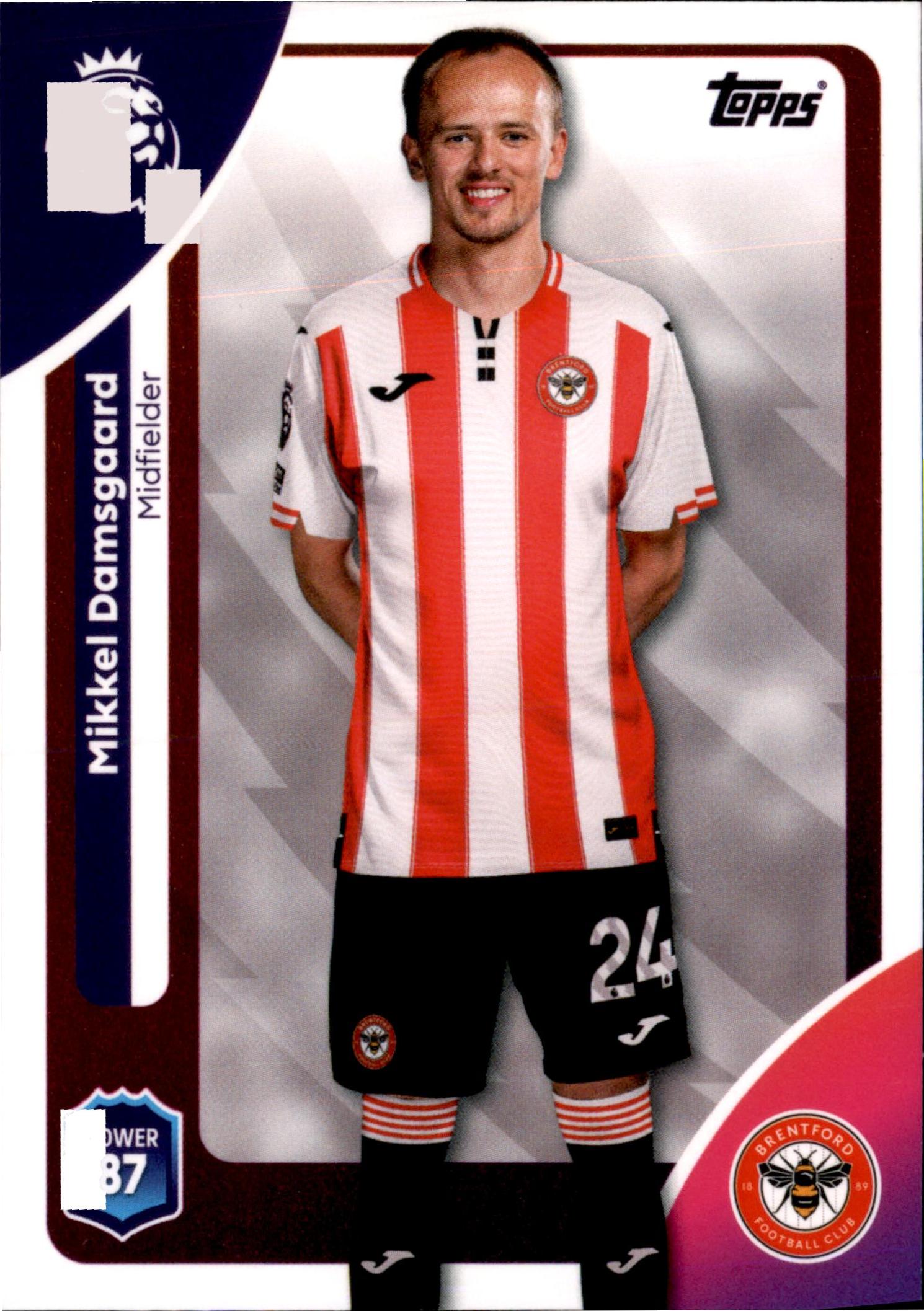 Mikkel Damsgaard #63 – Topps Premier League 2025/26