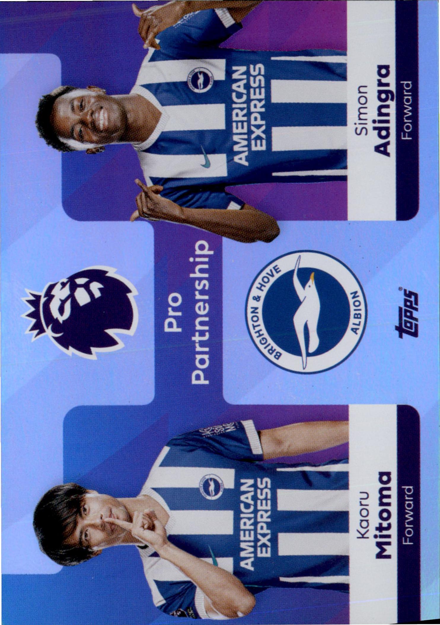 Kaoru Mitoma/Simon Adingra #365 – Topps Premier League 2025/26