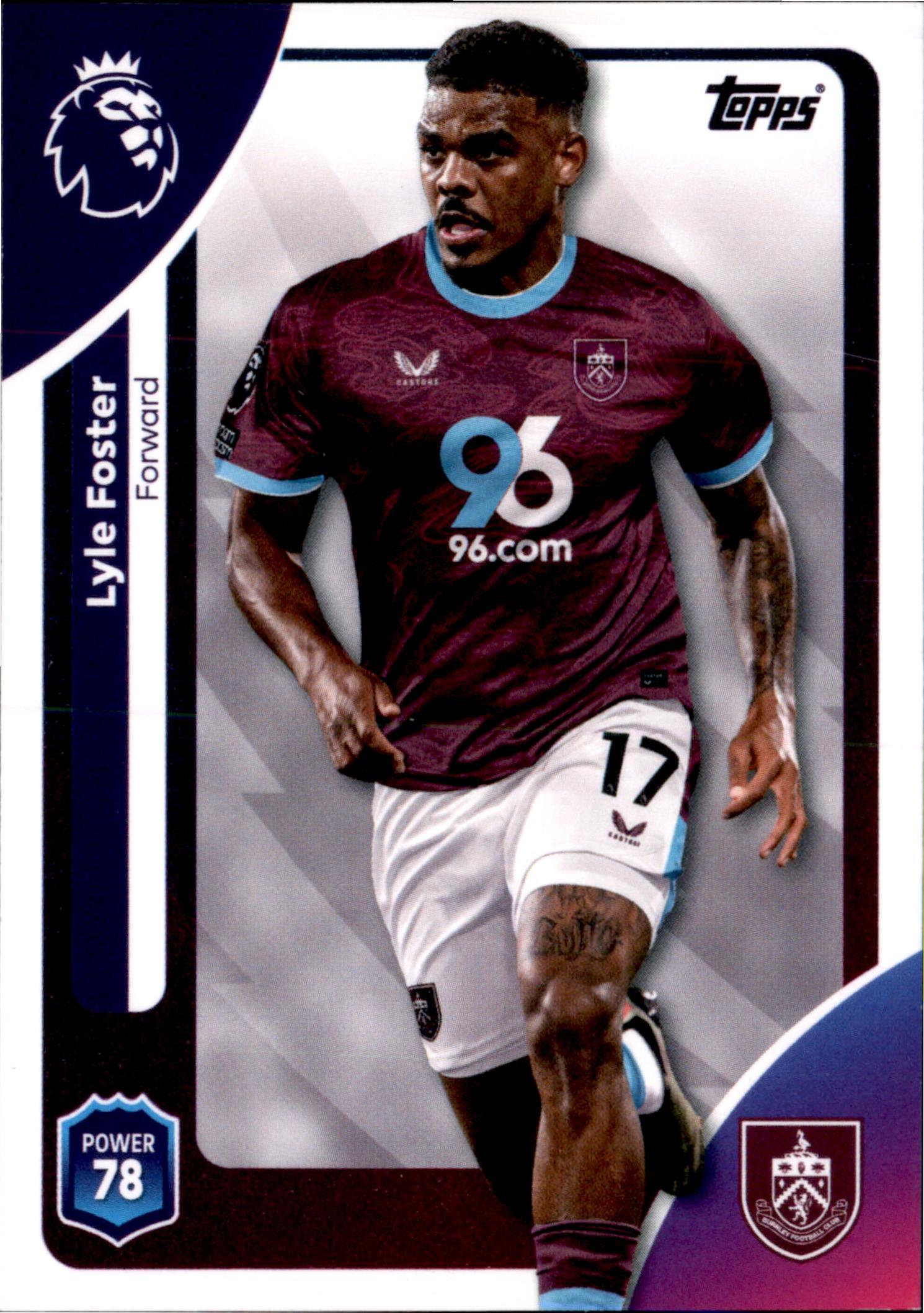 Lyle Foster #318 – Topps Premier League 2025/26
