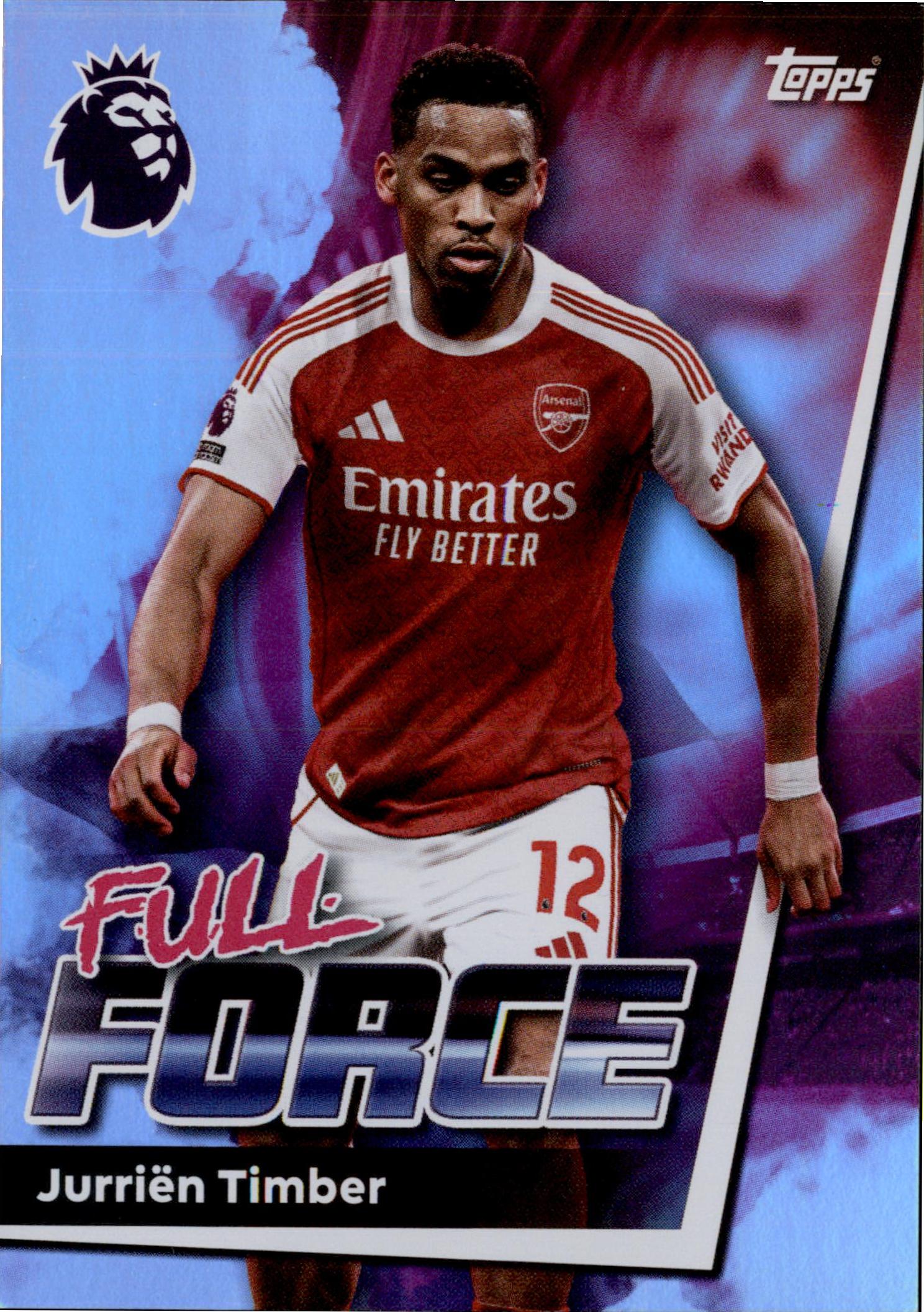 Jurriën Timber #17 – Topps Premier League 2025/26