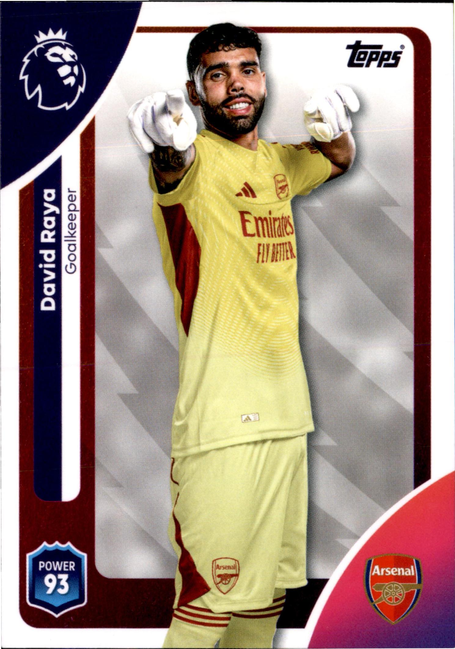 David Raya #2 – Topps Premier League 2025/26