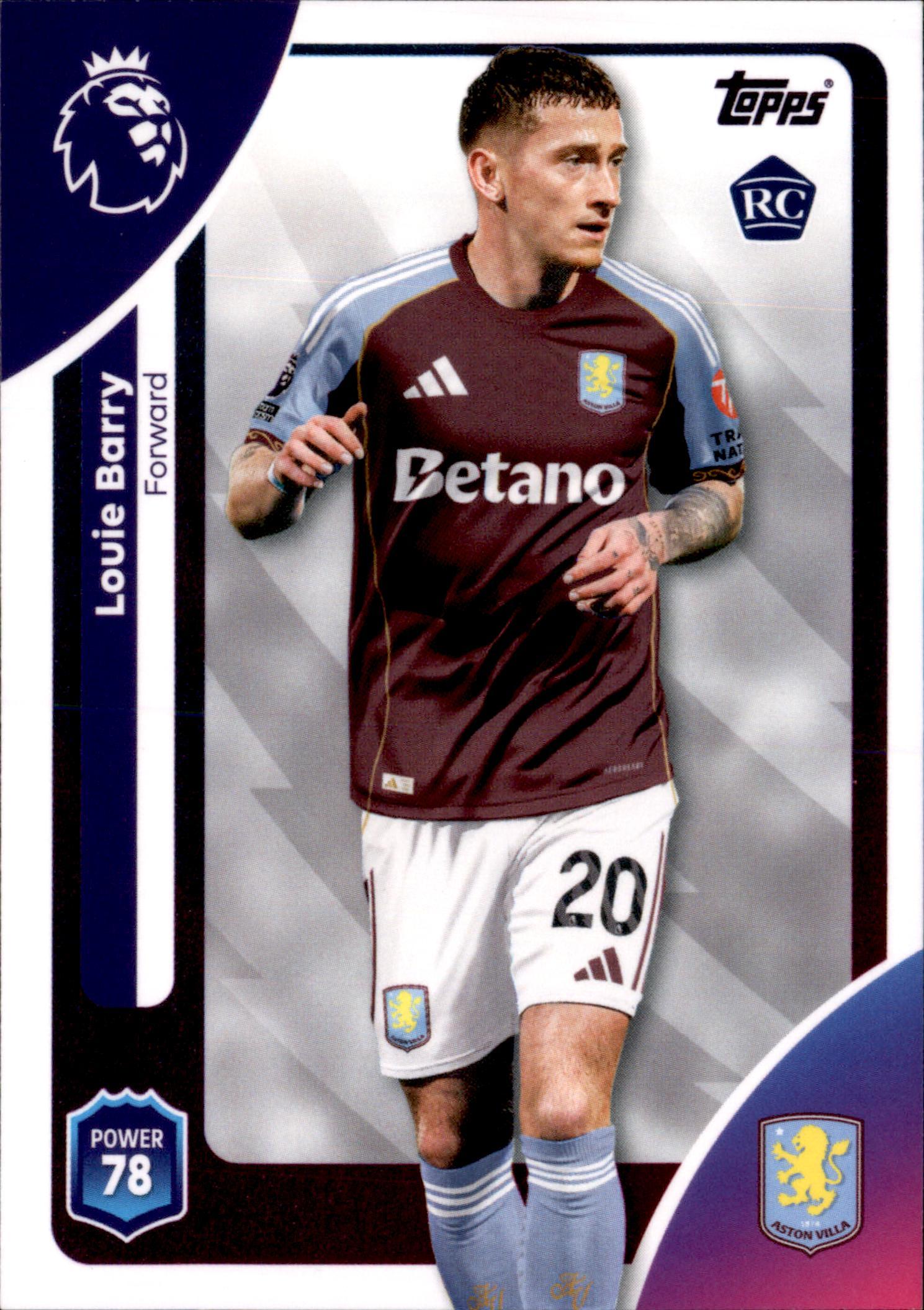Louie Barry #31 – Topps Premier League 2025/26
