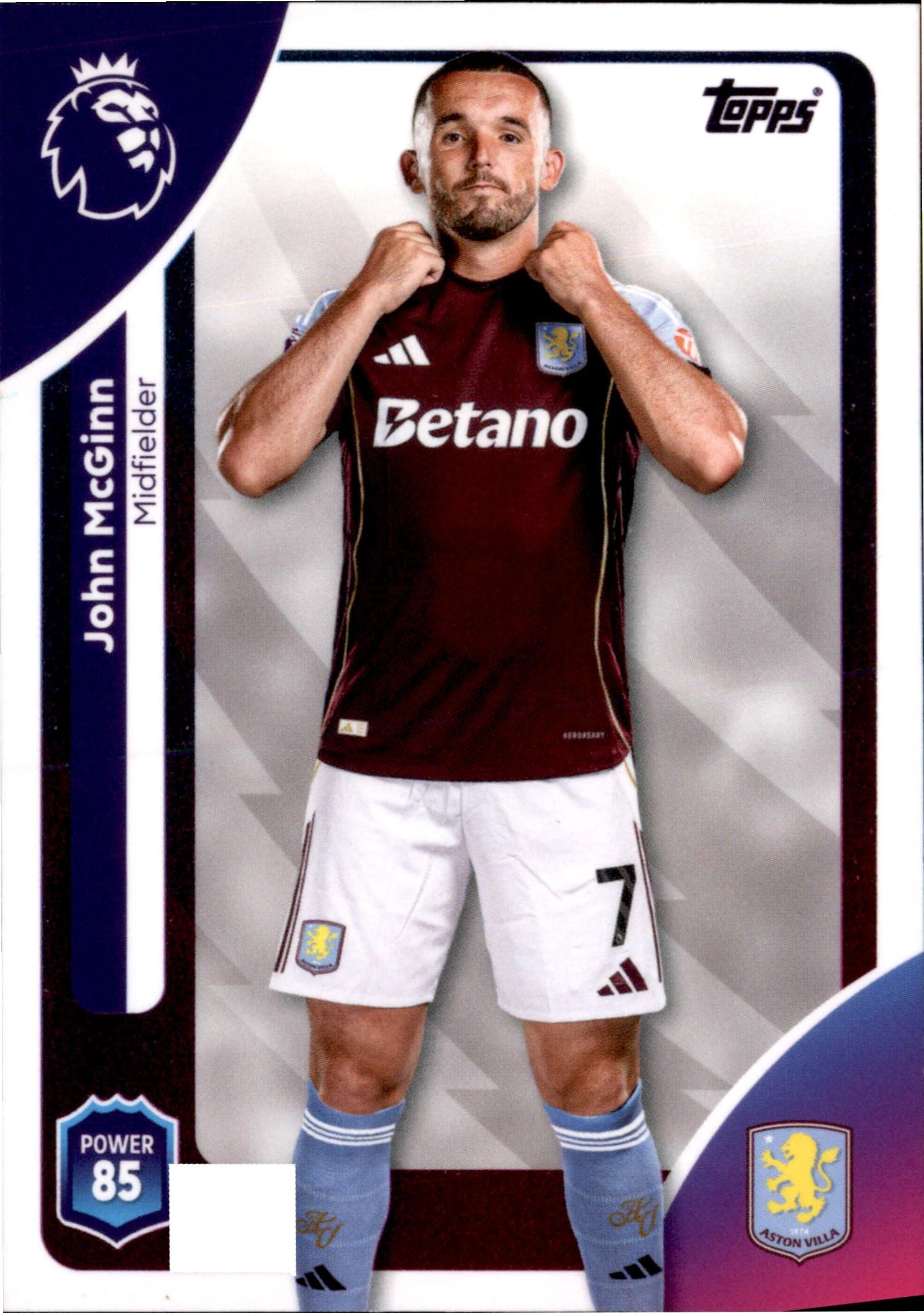 John McGinn #27 – Topps Premier League 2025/26