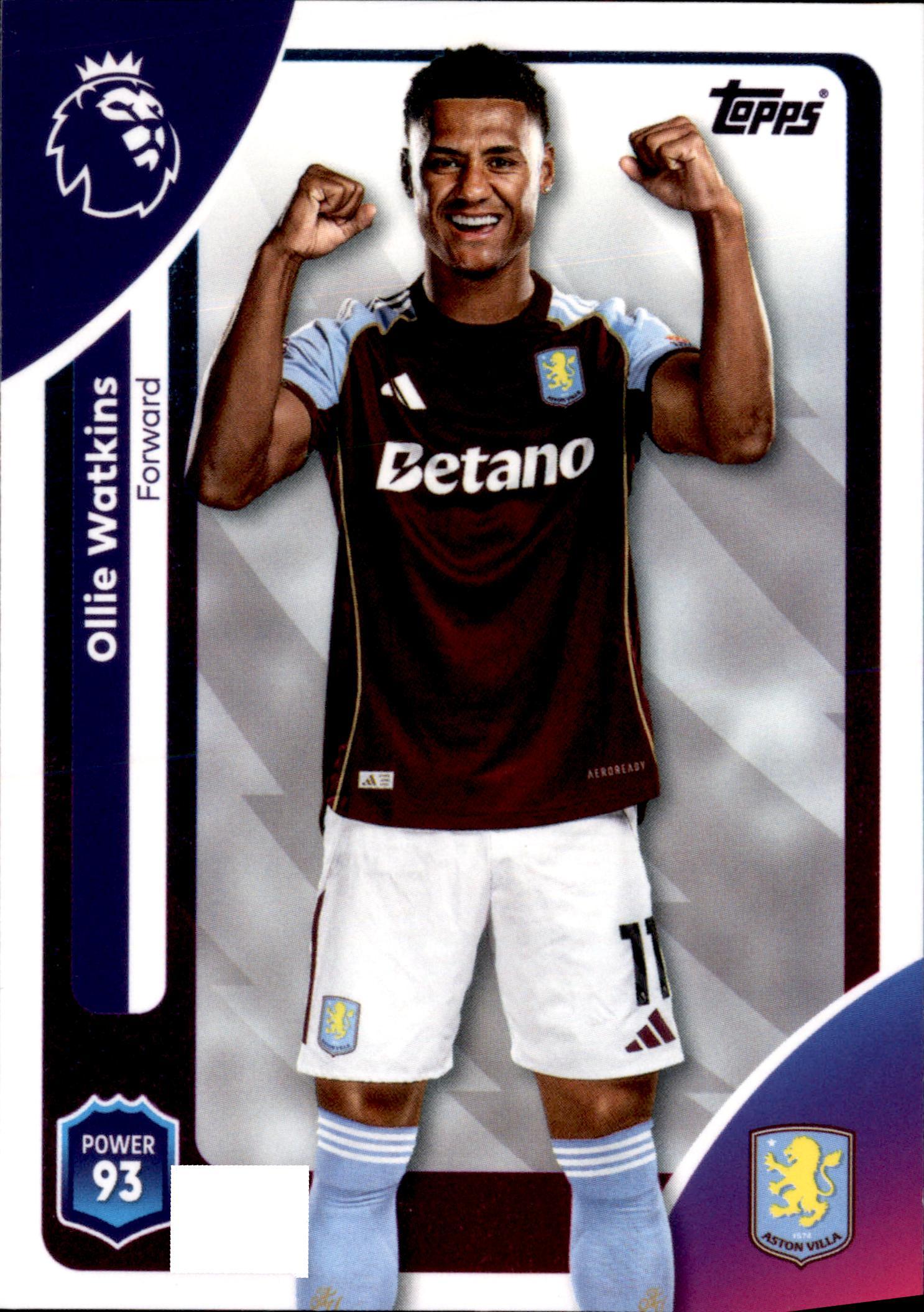 Ollie Watkins #33 – Topps Premier League 2025/26