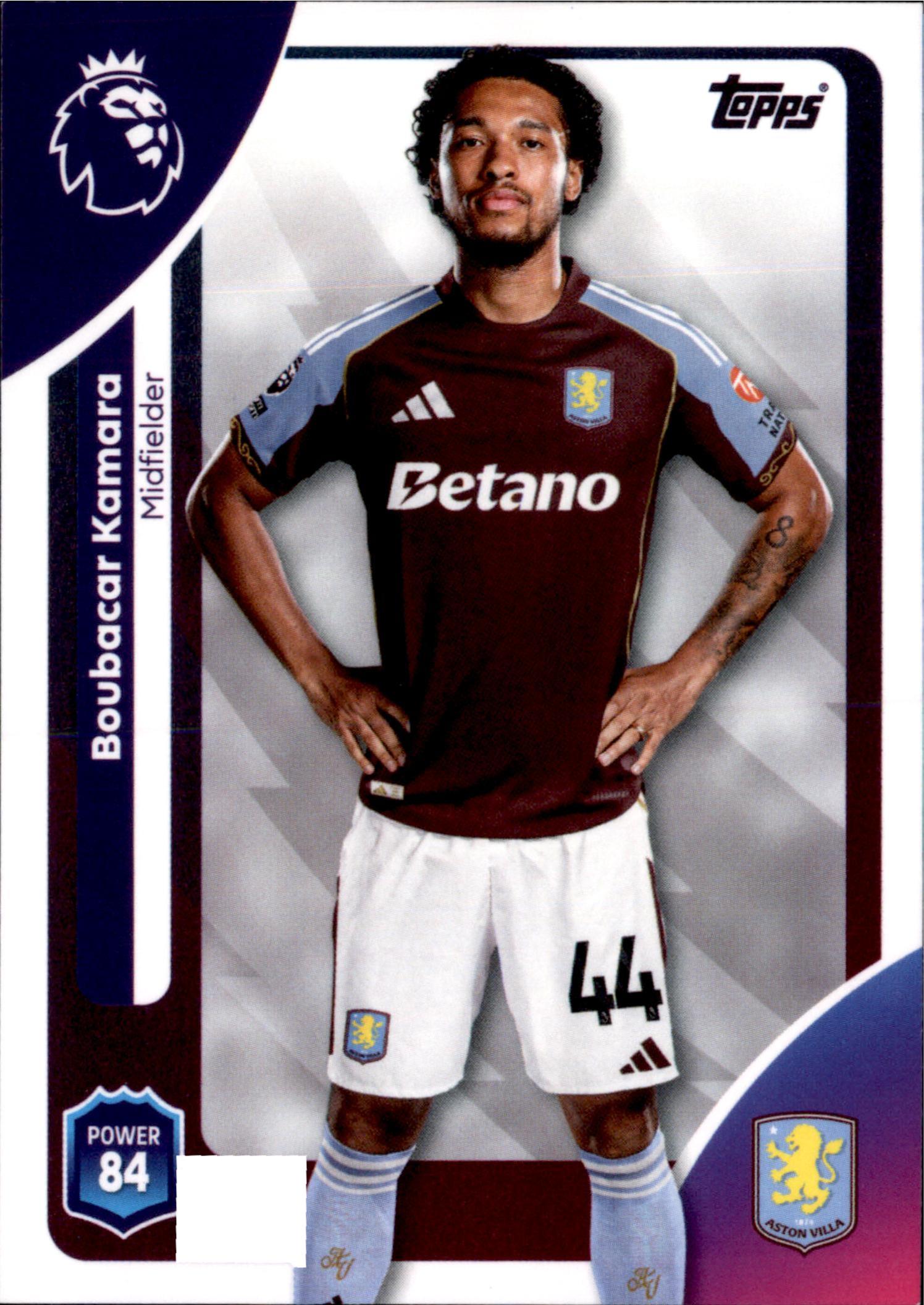 Boubacar Kamara #25 – Topps Premier League 2025/26